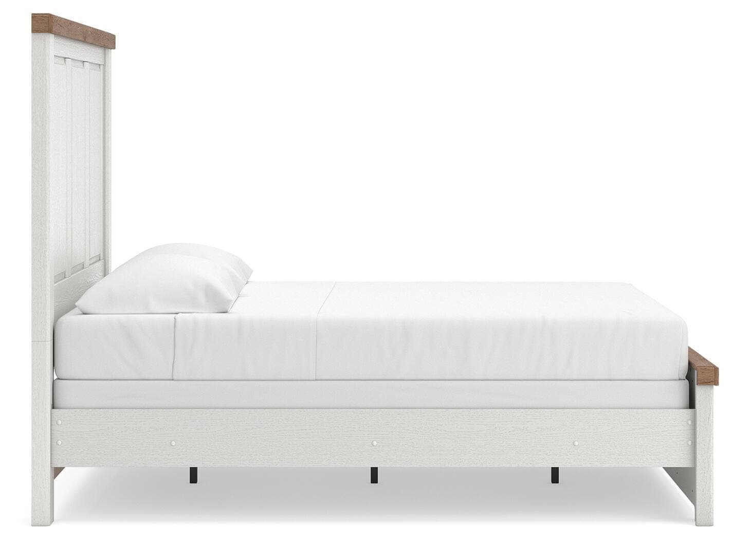 Savonport Queen Panel Bed — White/Brown — view 5