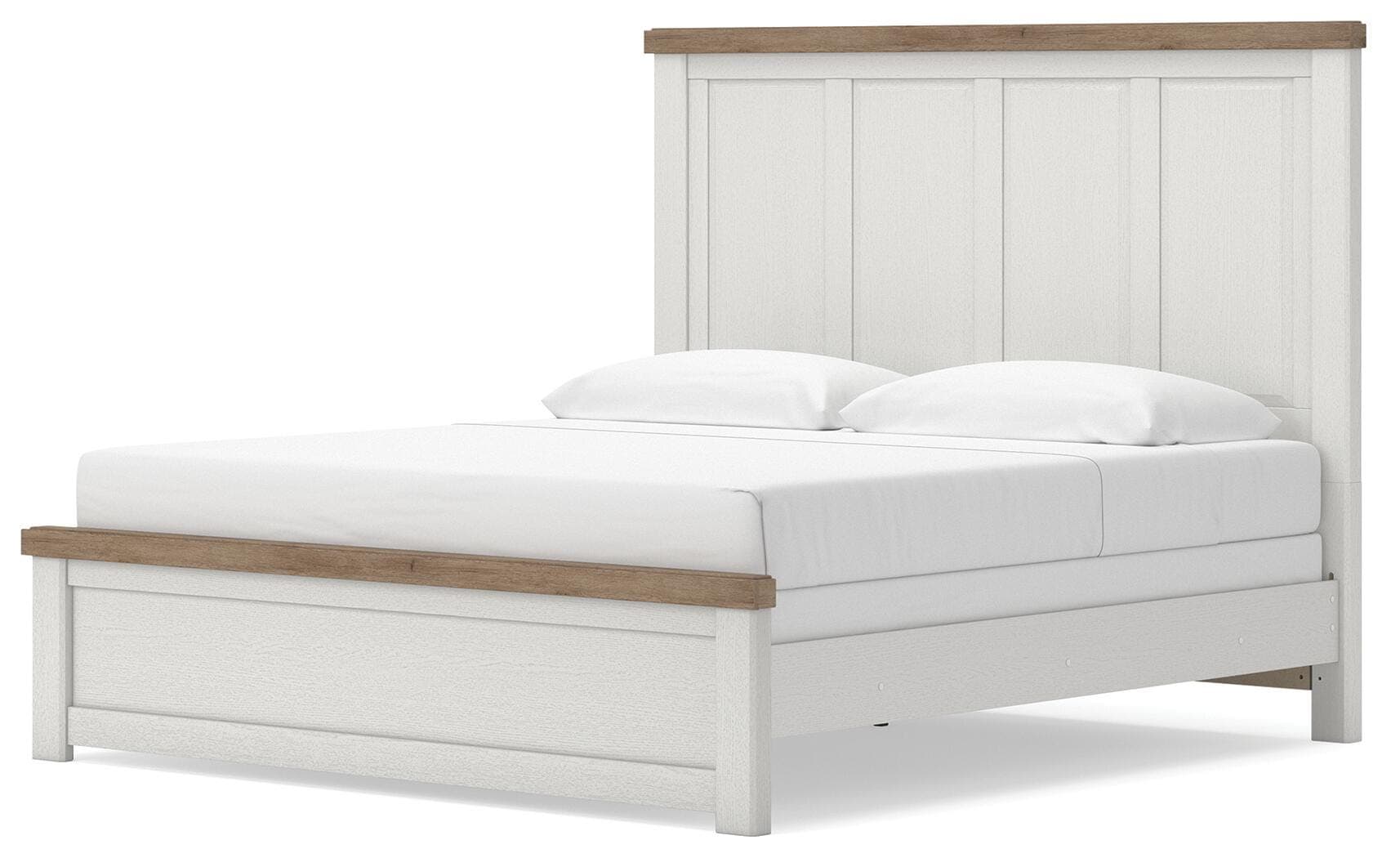 Savonport King Panel Bed — White/Brown — view 6
