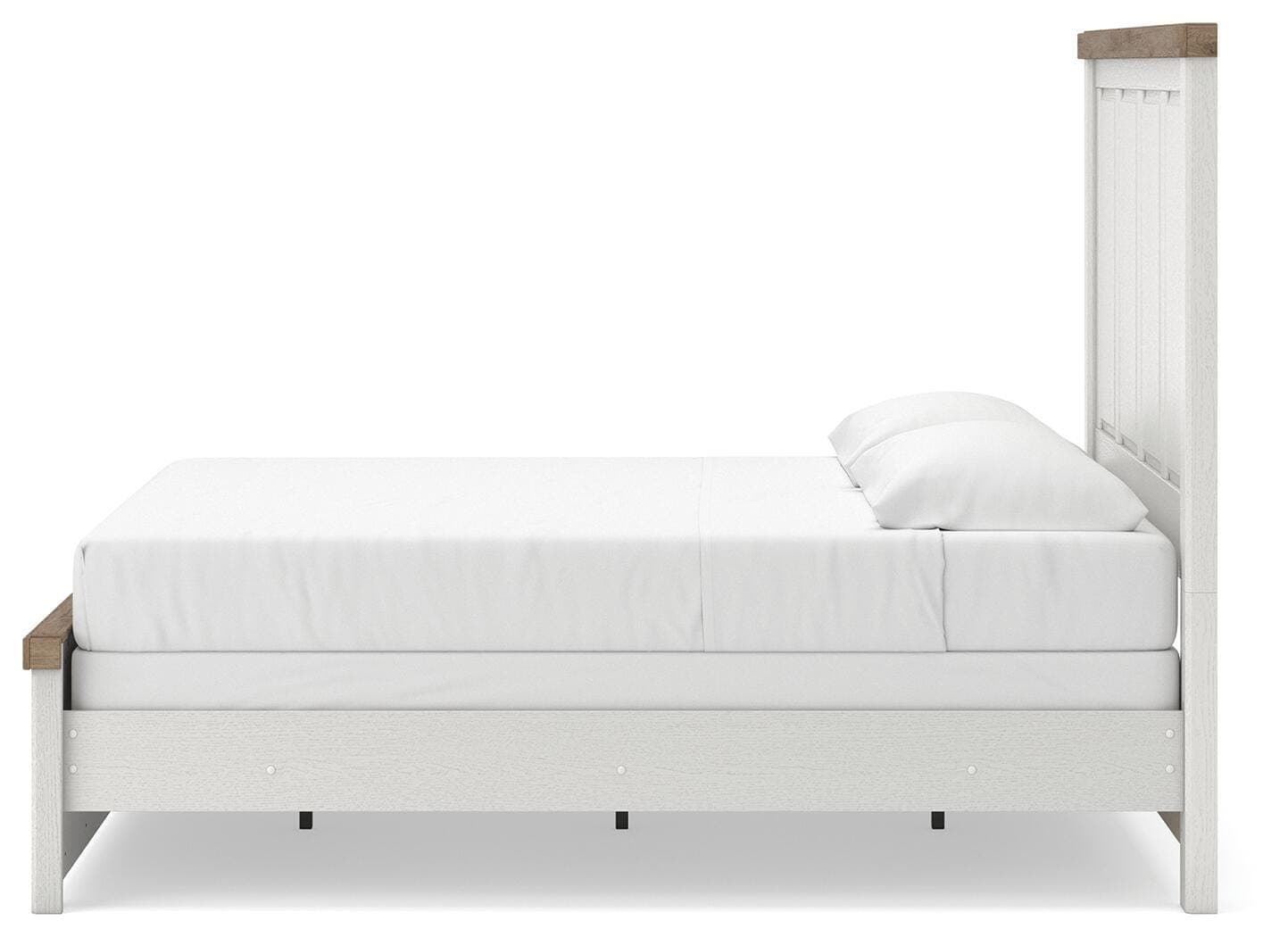 Savonport King Panel Bed — White/Brown — view 7