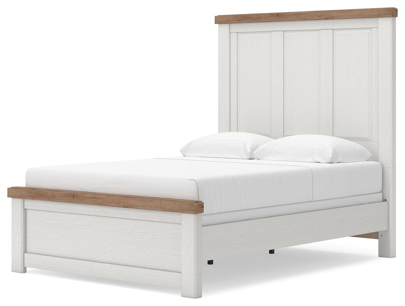 Savonport Full Panel Bed — White/Brown — view 6