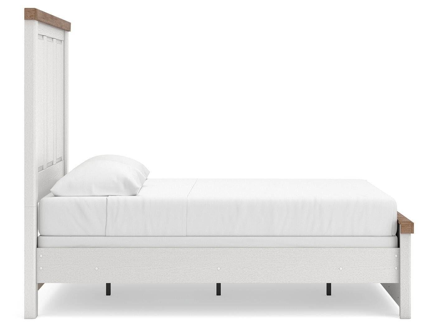Savonport Full Panel Bed — White/Brown — view 5