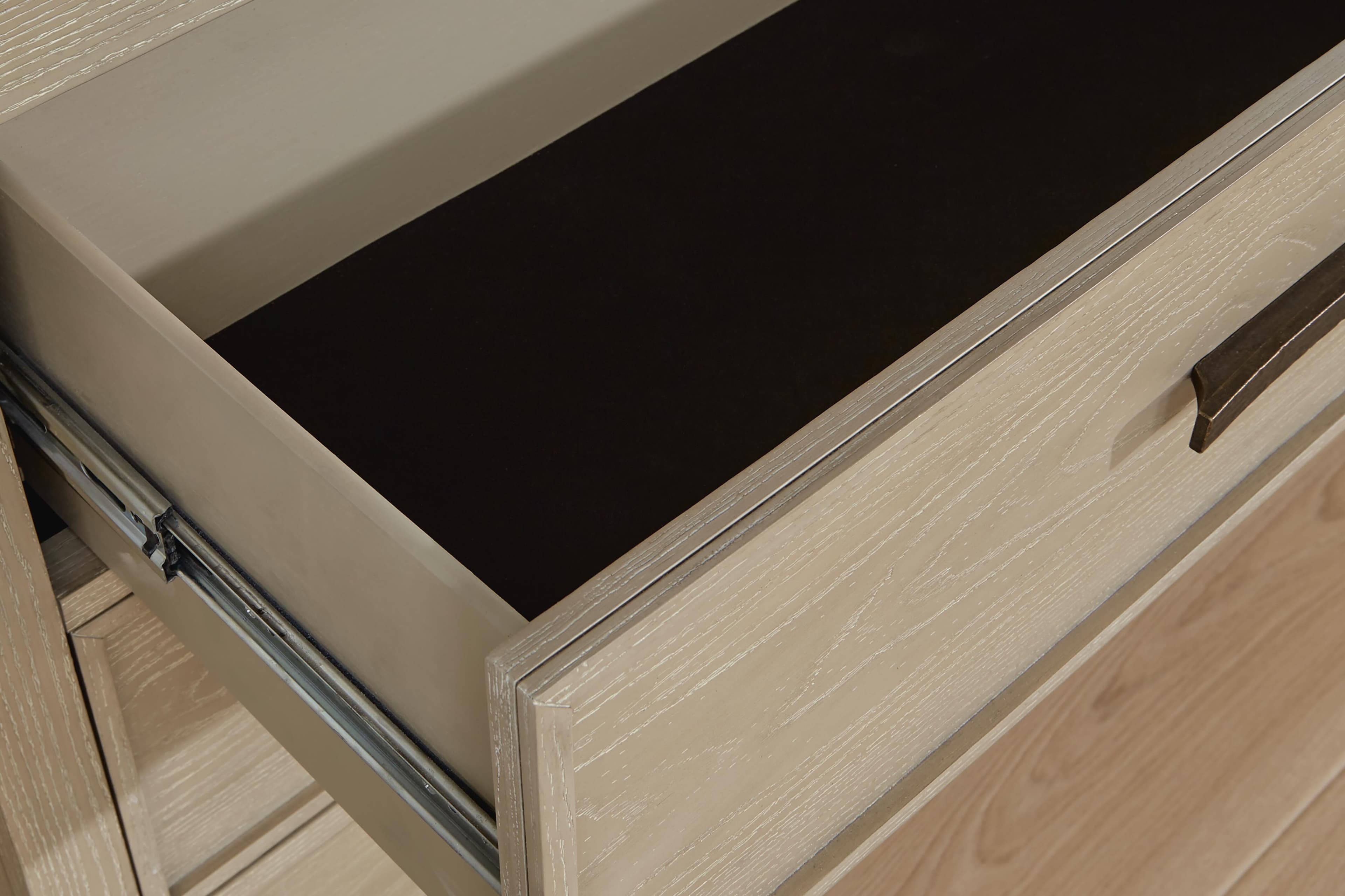 Calmoro Dresser and Mirror — Black/Gray — view 4