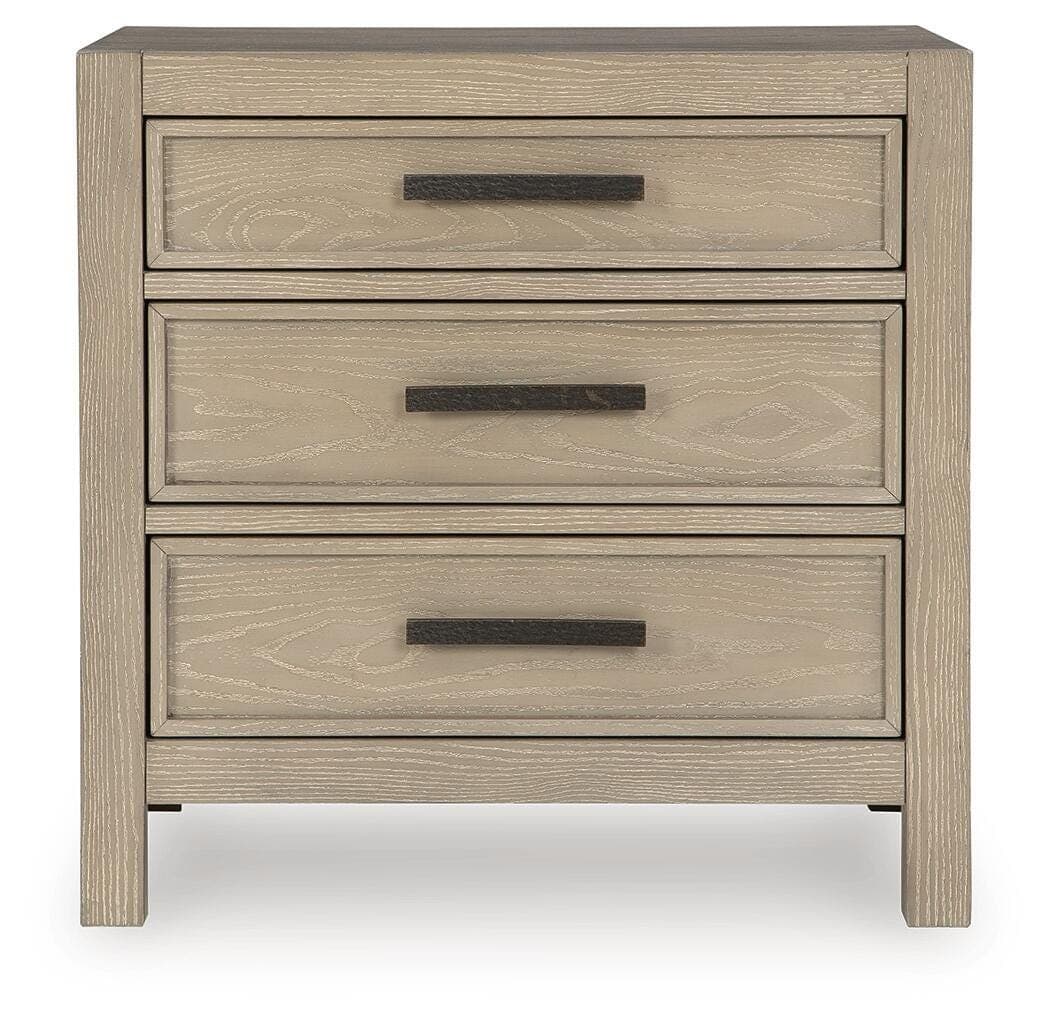 Calmoro Nightstand — Brown/Beige — view 4