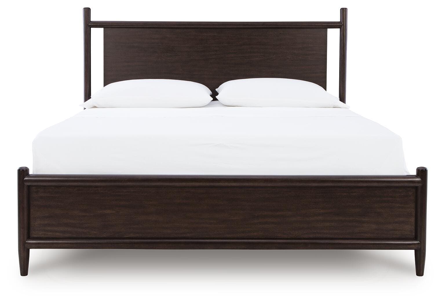 Dantenton California King Panel Bed — Merlot — view 4