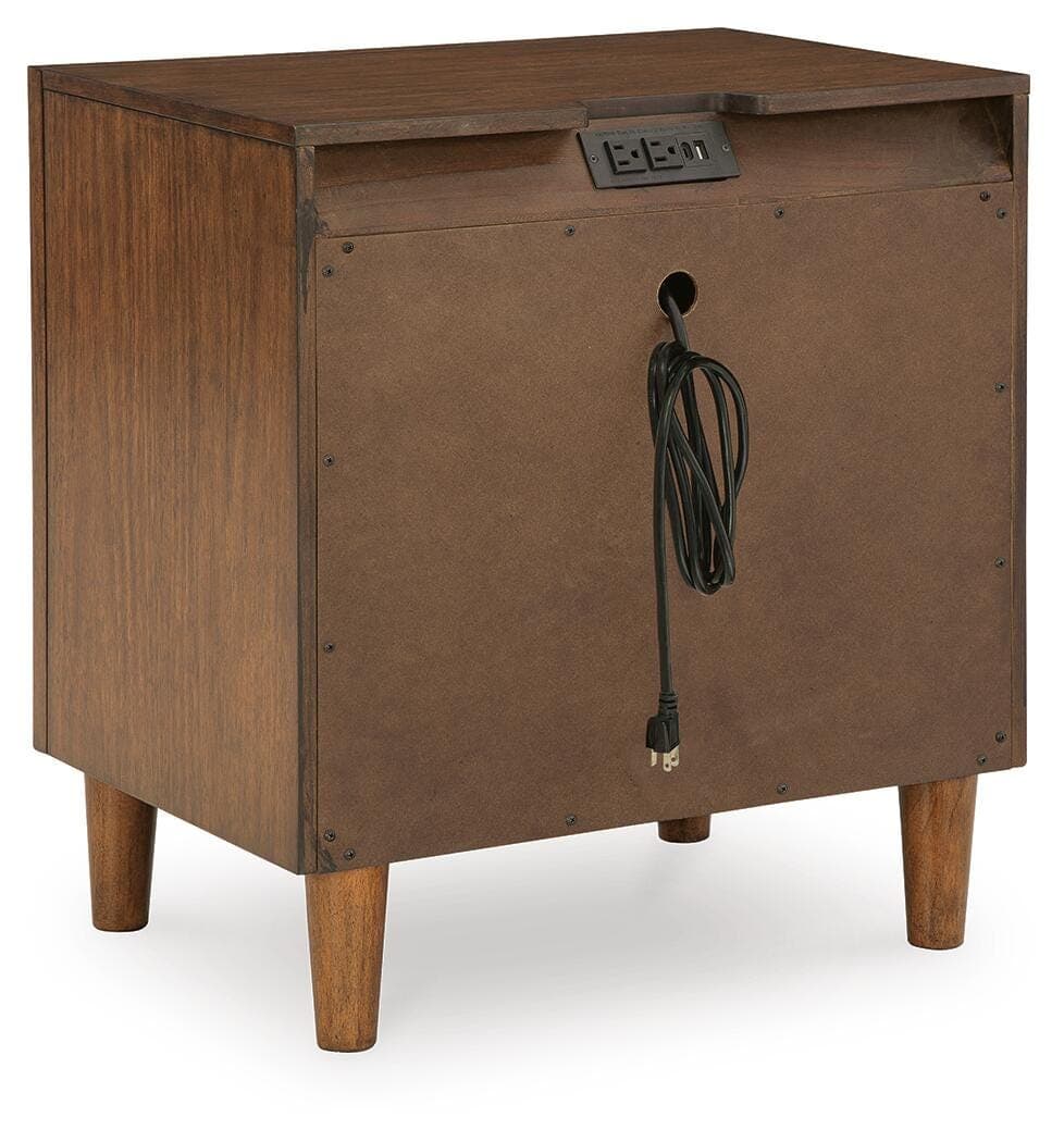 Lyncott Nightstand — Brown/Beige — view 6