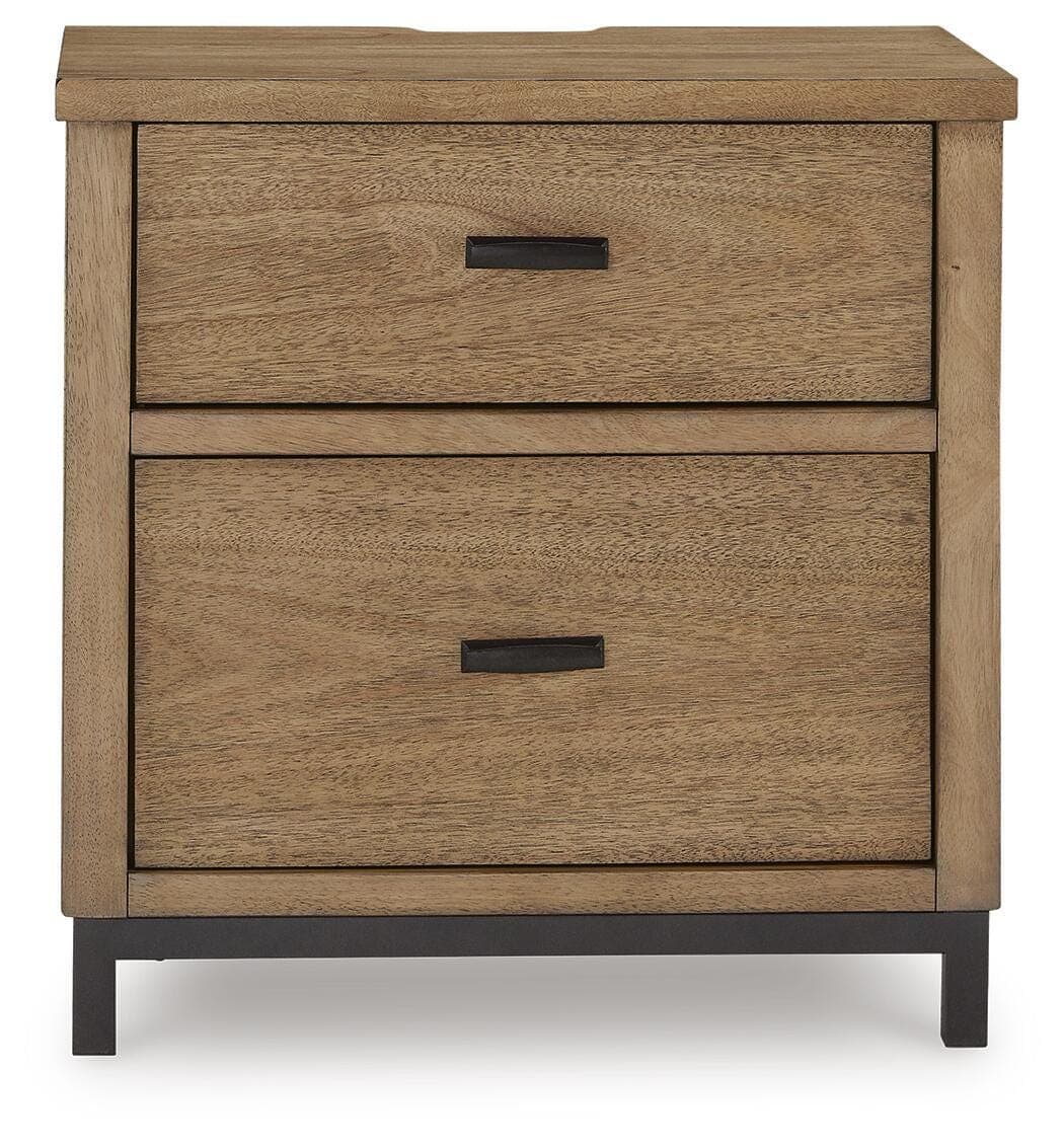 Tomtyn Nightstand — Brown/Beige — view 4