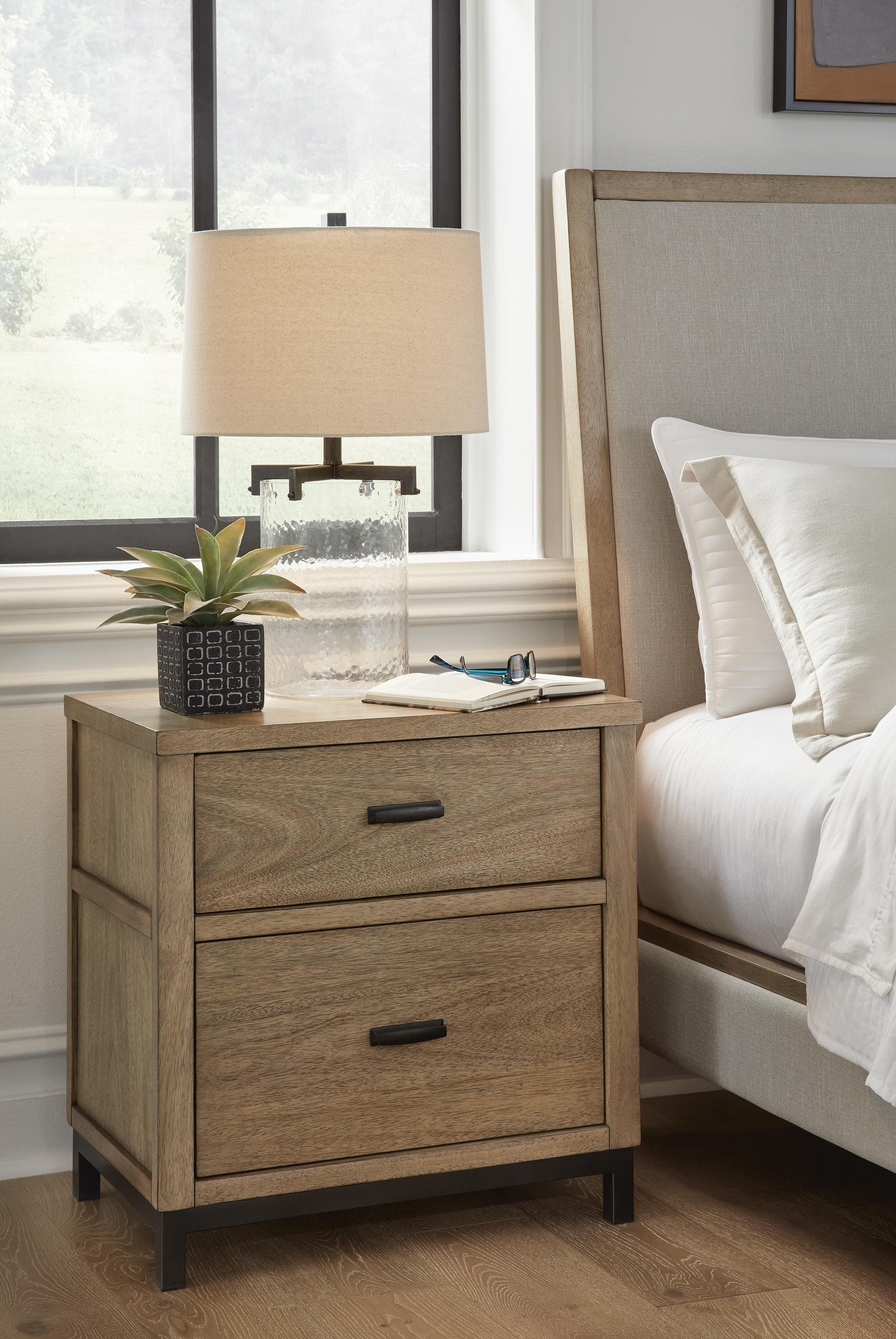 Tomtyn Nightstand — Brown/Beige — view 2