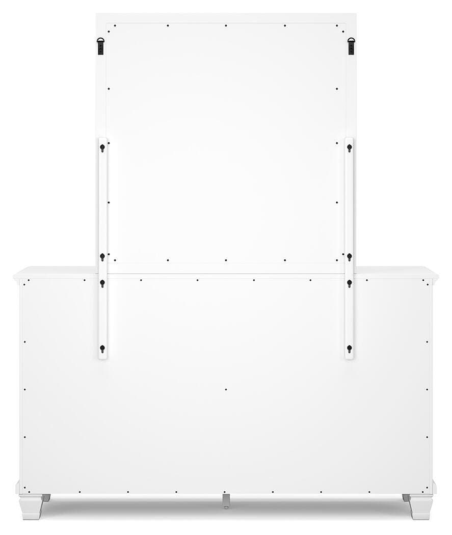 Fortman Dresser and Mirror — White — view 7