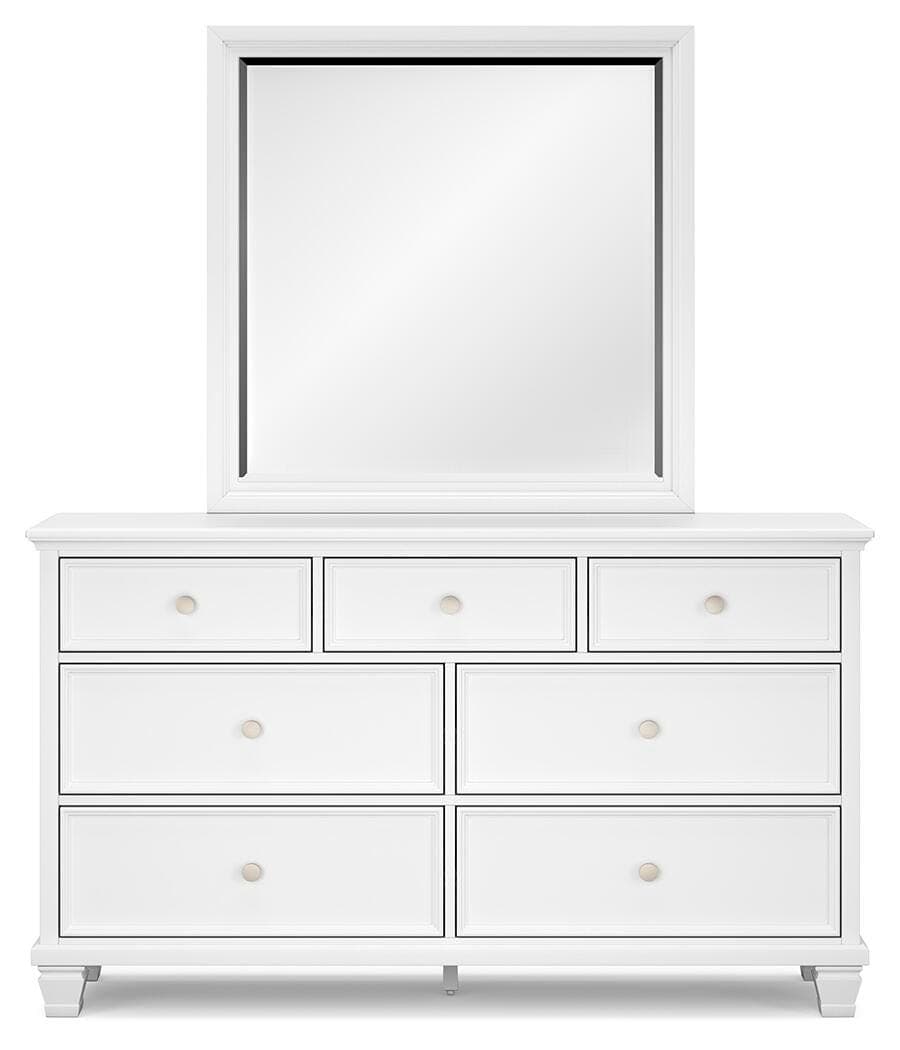 Fortman Dresser and Mirror — White — view 5
