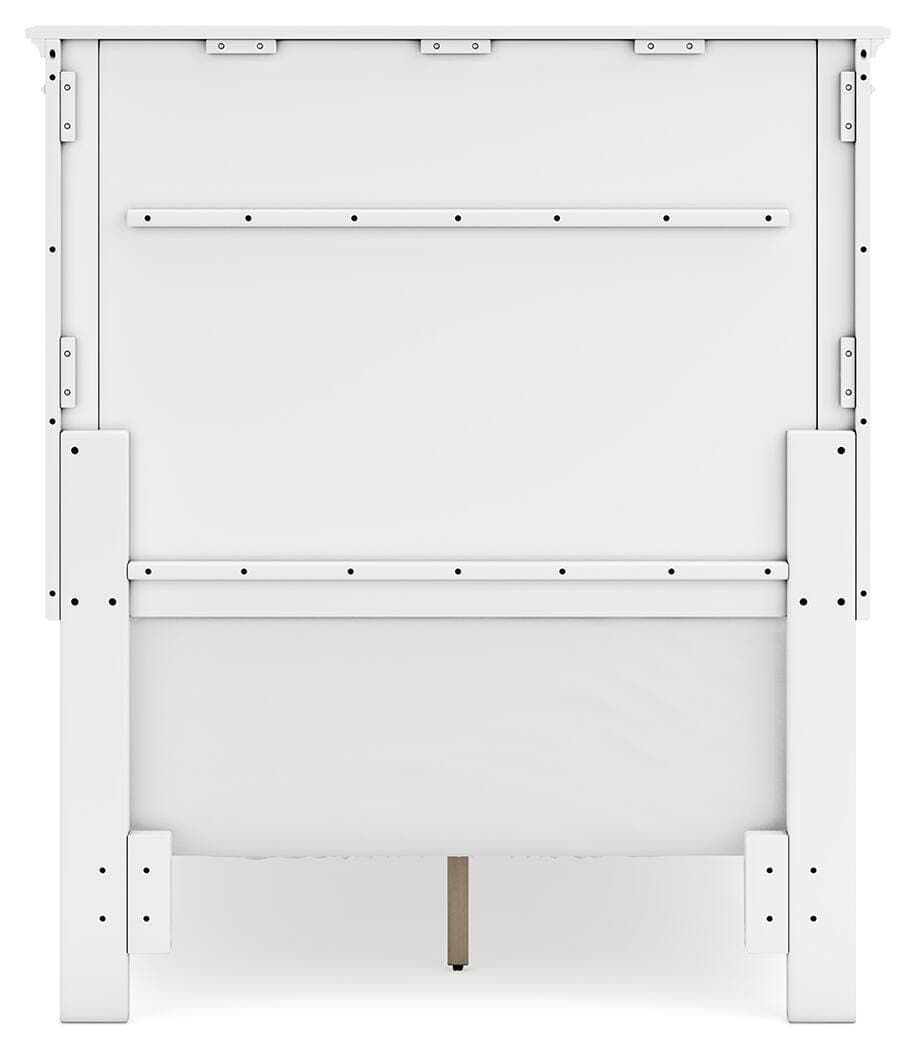 Fortman Twin Panel Bed — White — view 7