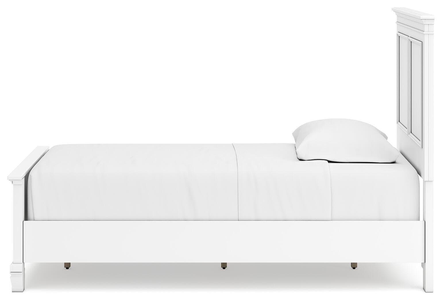 Fortman Twin Panel Bed — White — view 8