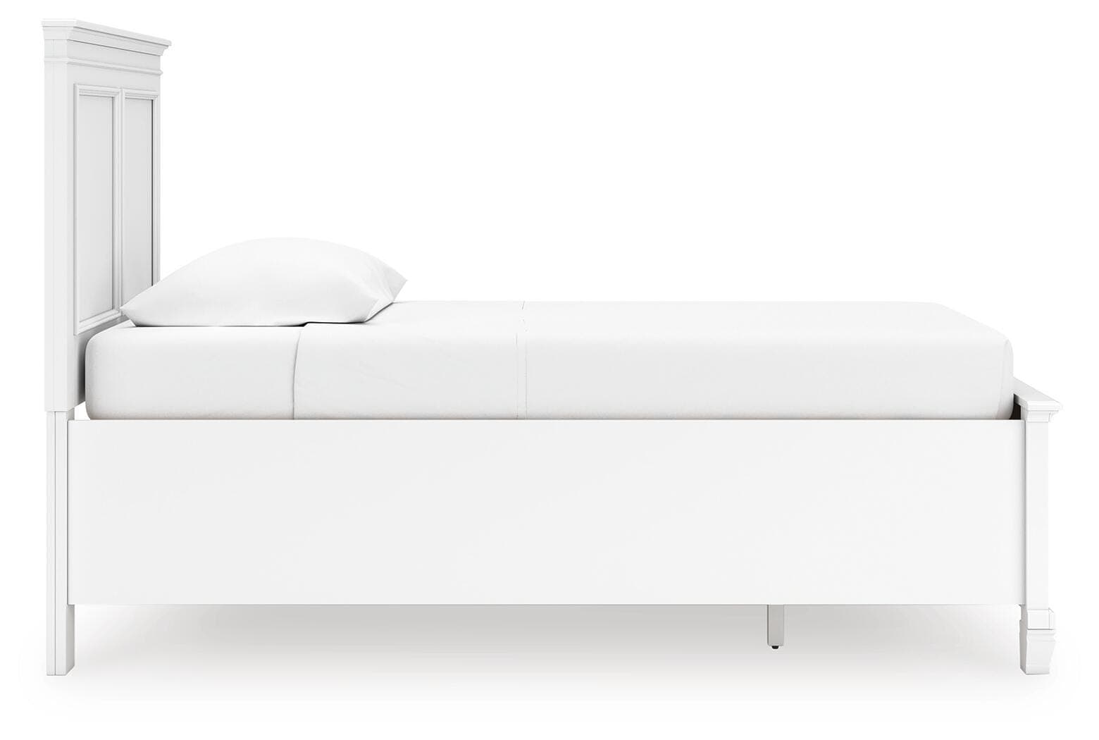 Fortman Twin Panel Storage Bed — White — view 6
