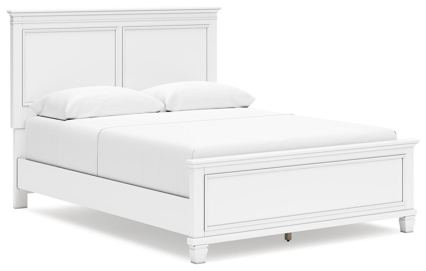 Fortman Queen Panel Bed — White — view 2