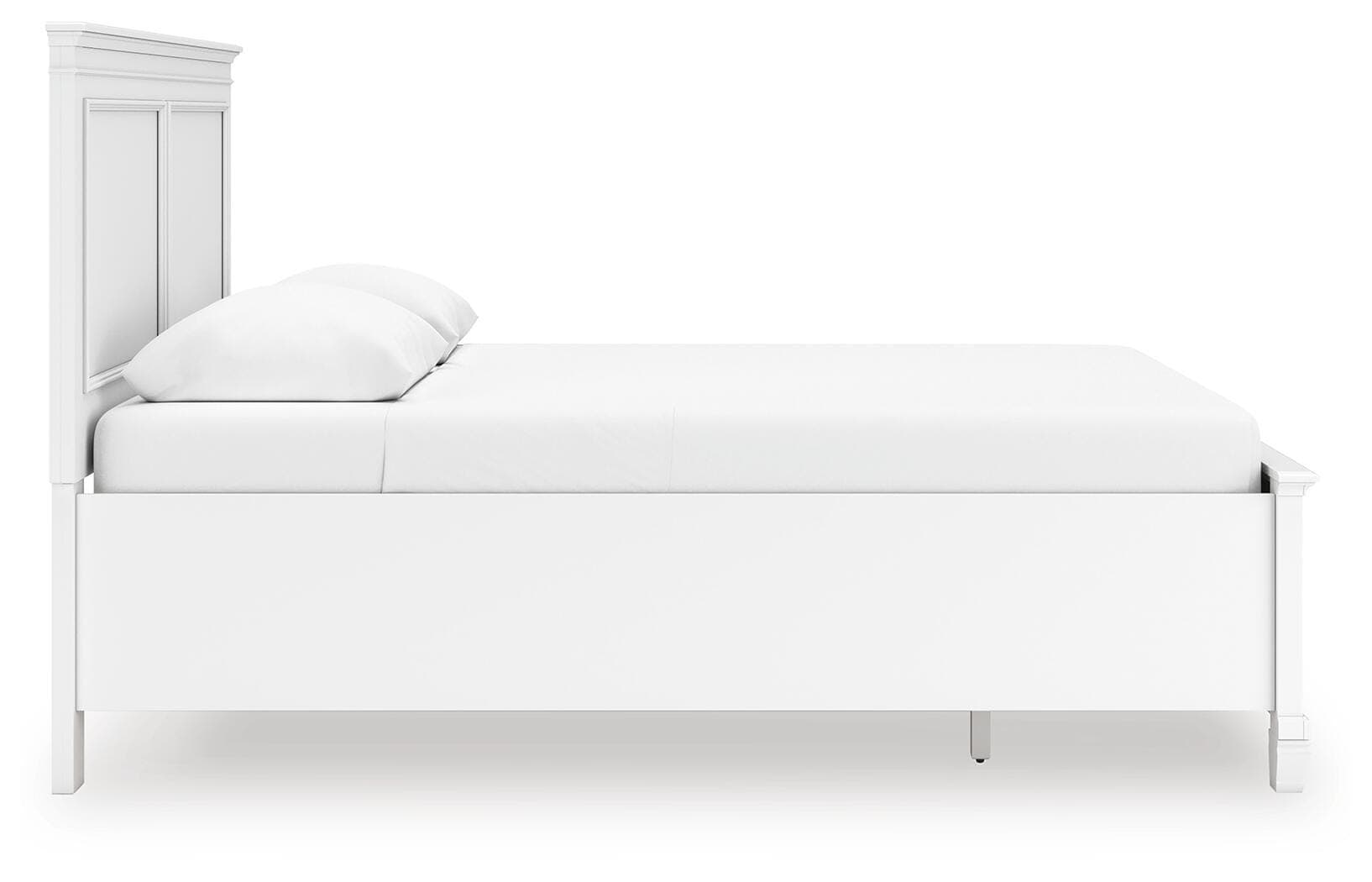 Fortman Queen Panel Storage Bed — White — view 6