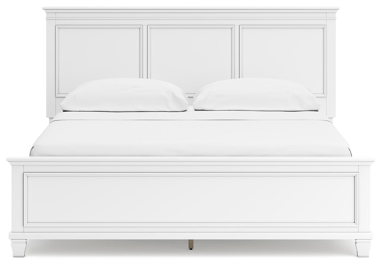 Fortman California King Panel Bed — White — view 4