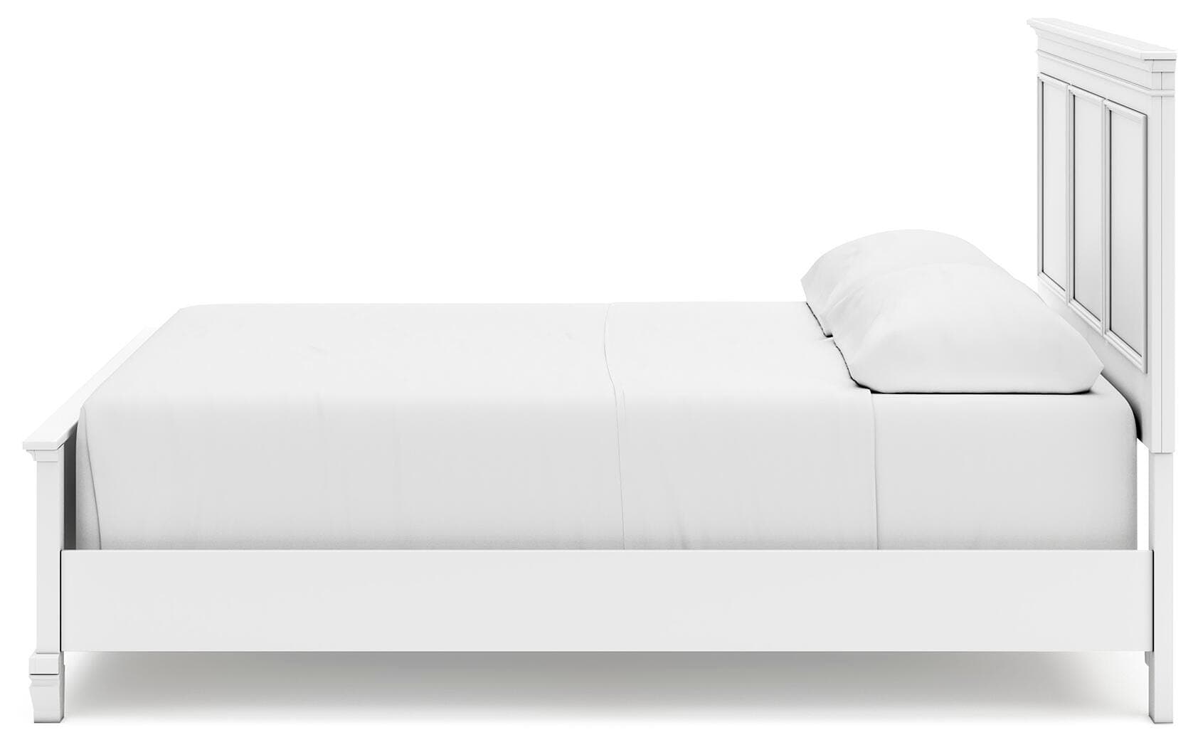 Fortman California King Panel Bed — White — view 6