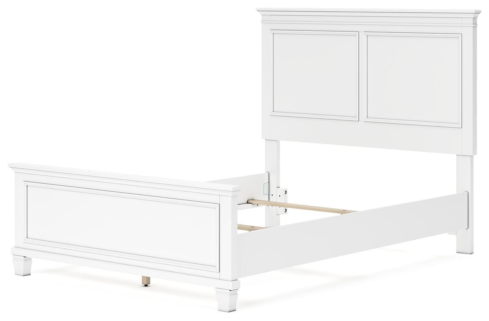 Fortman Full Panel Bed — White — view 2