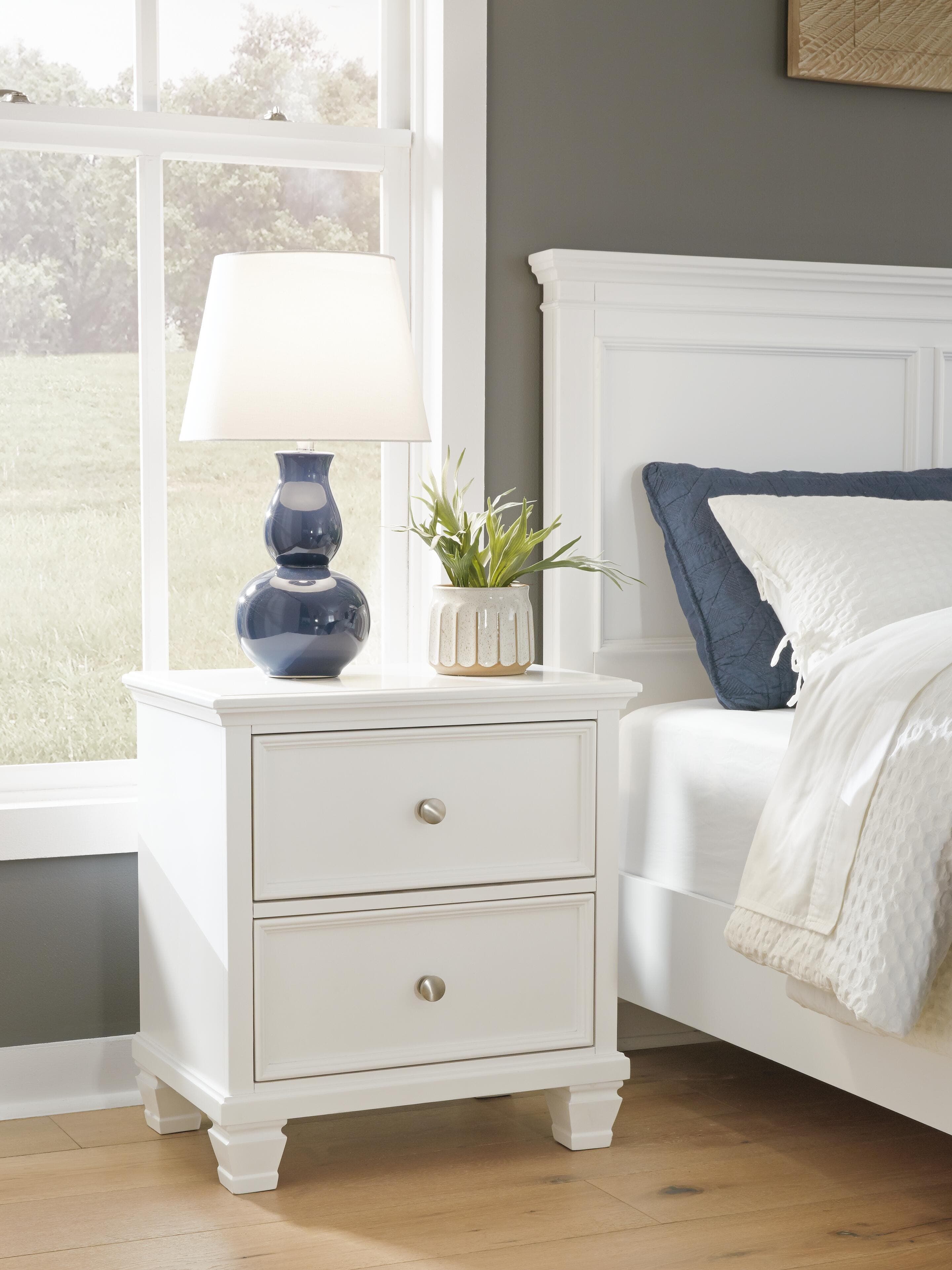 Fortman Nightstand — White — view 2