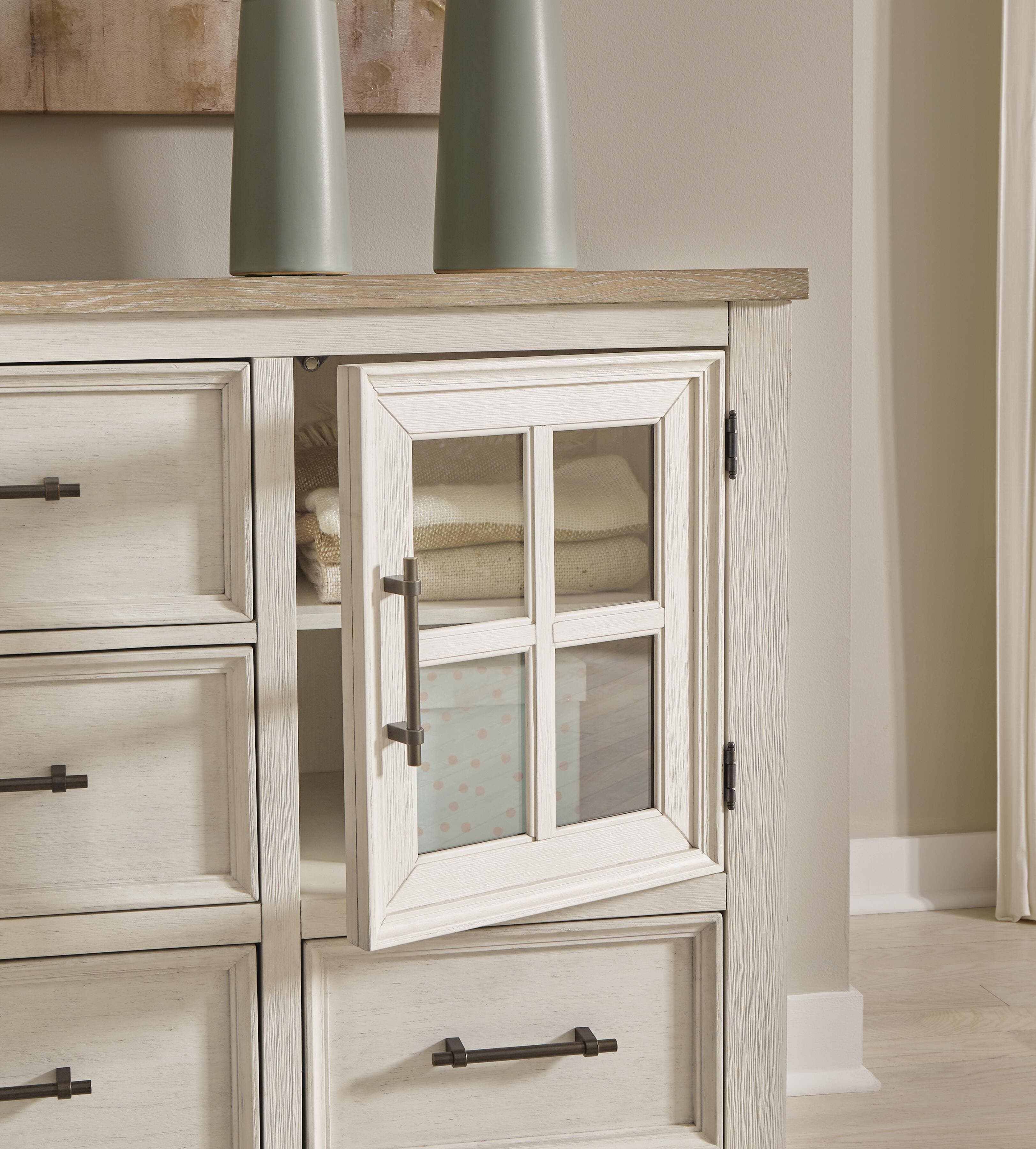 Shaybrock Dresser — White & Brown/Beige — view 7