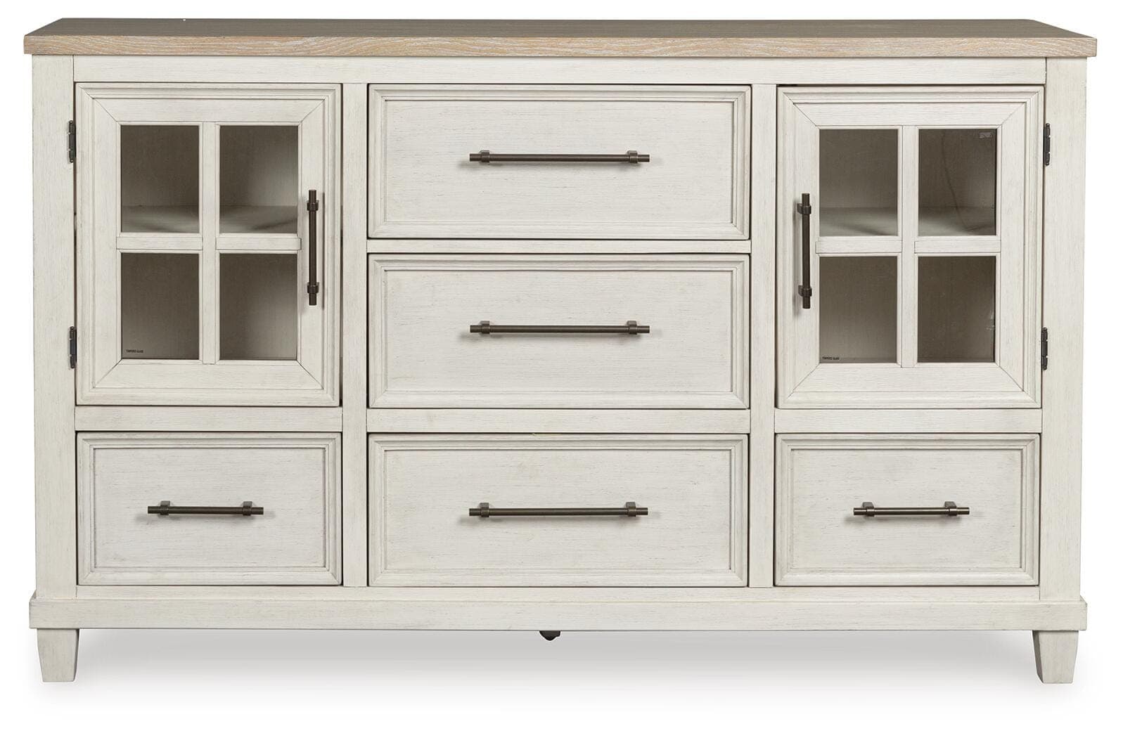Shaybrock Dresser — White & Brown/Beige — view 4