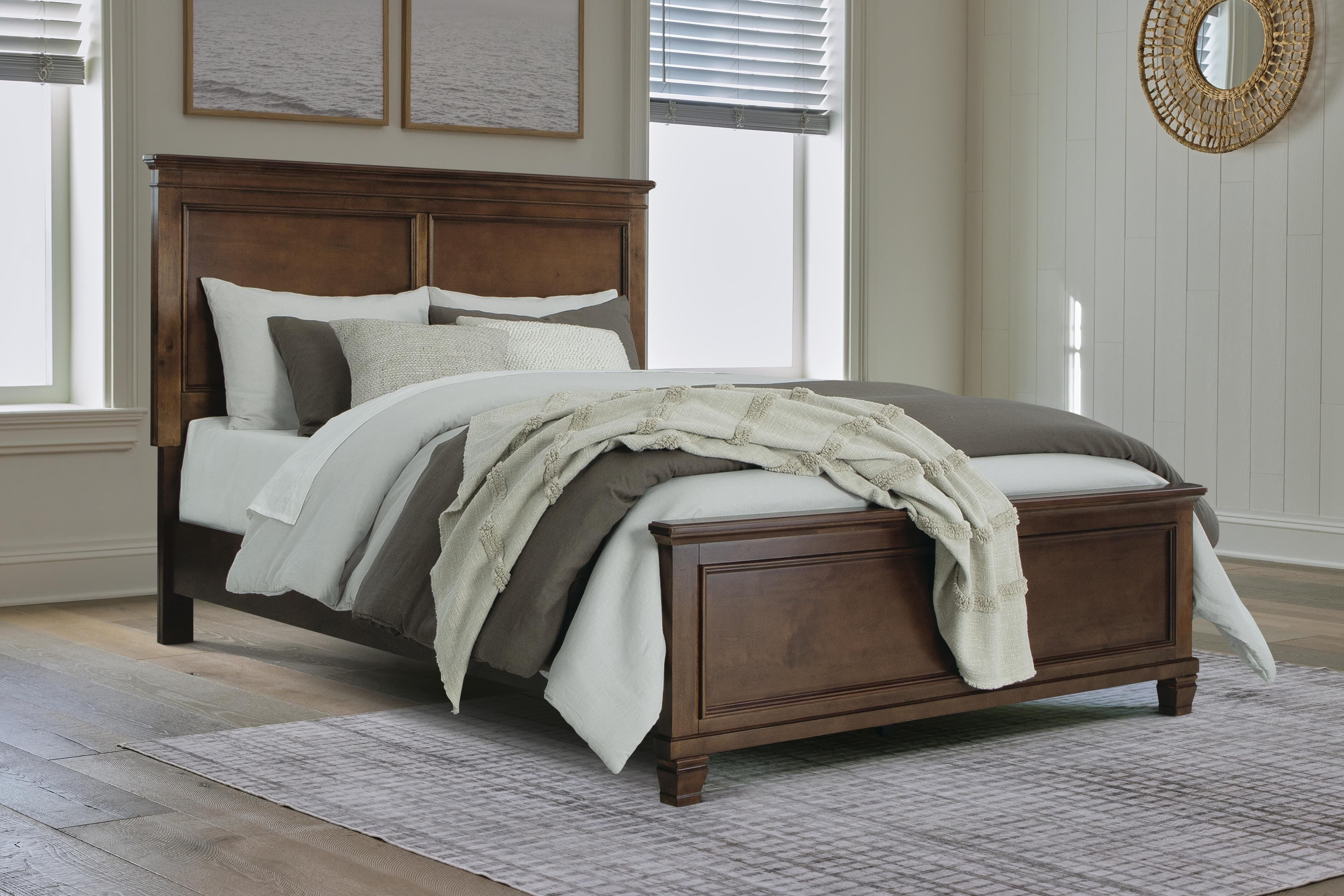 Danabrin Queen Panel Bed — Brown/Beige — view 2
