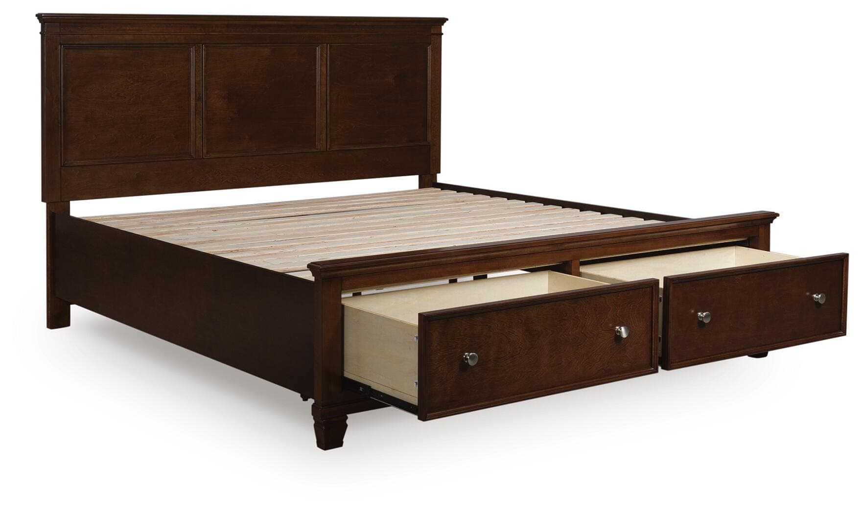 Danabrin King Panel Storage Bed — Brown — view 2