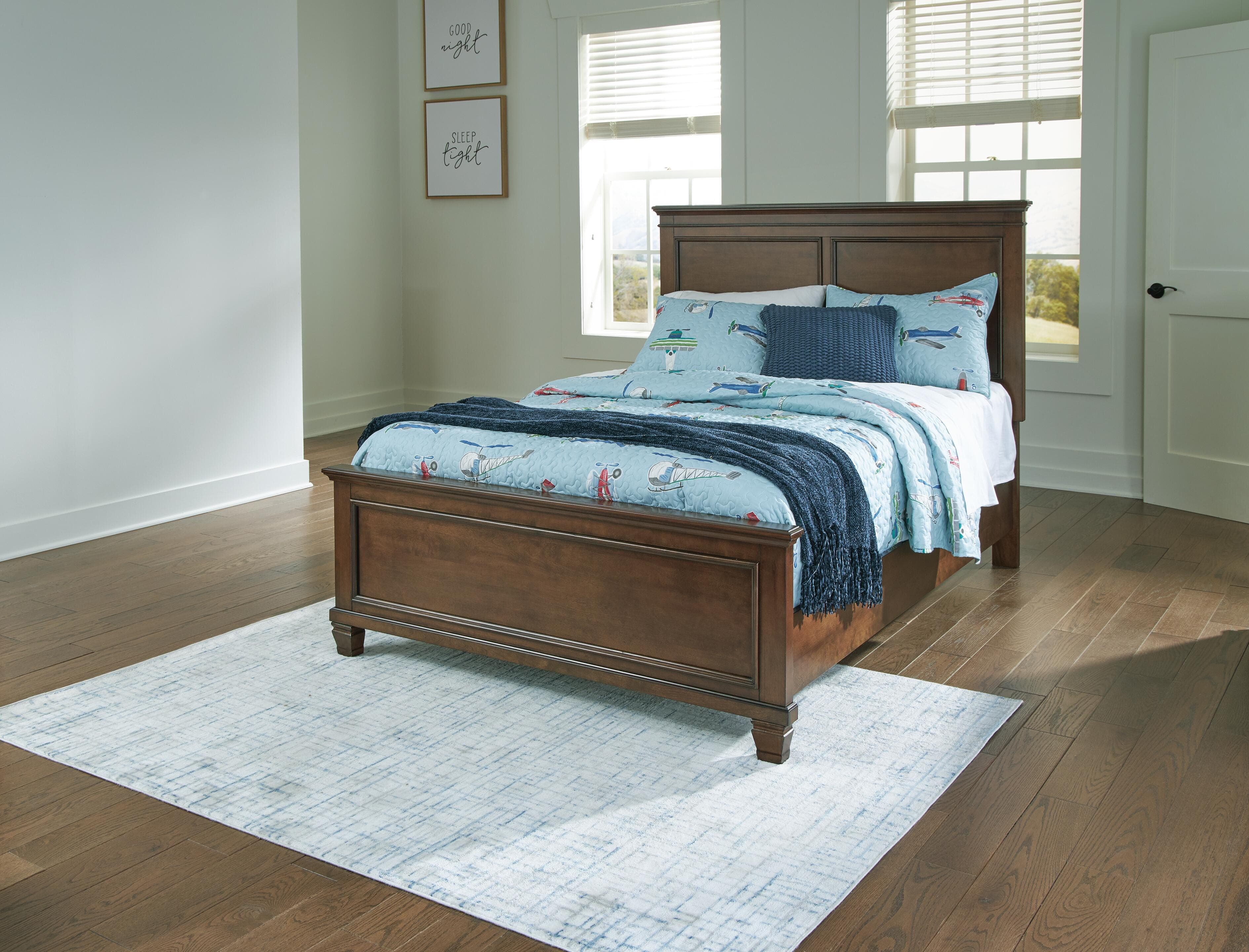 Danabrin Full Panel Bed — Brown/Beige — view 2