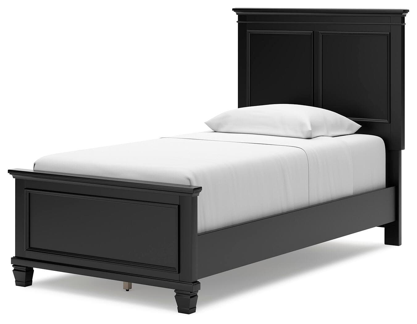 Lanolee Twin Panel Bed — Black/Gray — view 4