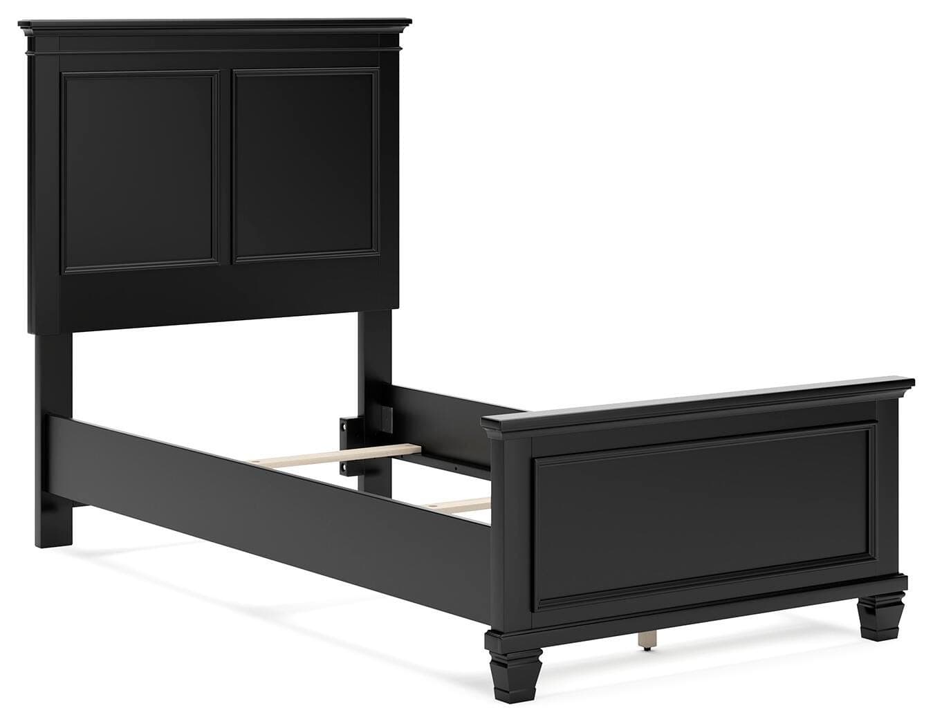 Lanolee Twin Panel Bed — Black/Gray — view 3