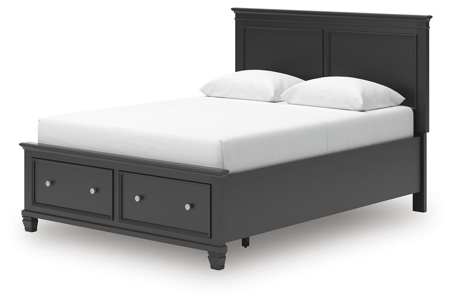 Lanolee Queen Panel Storage Bed — Black — view 6