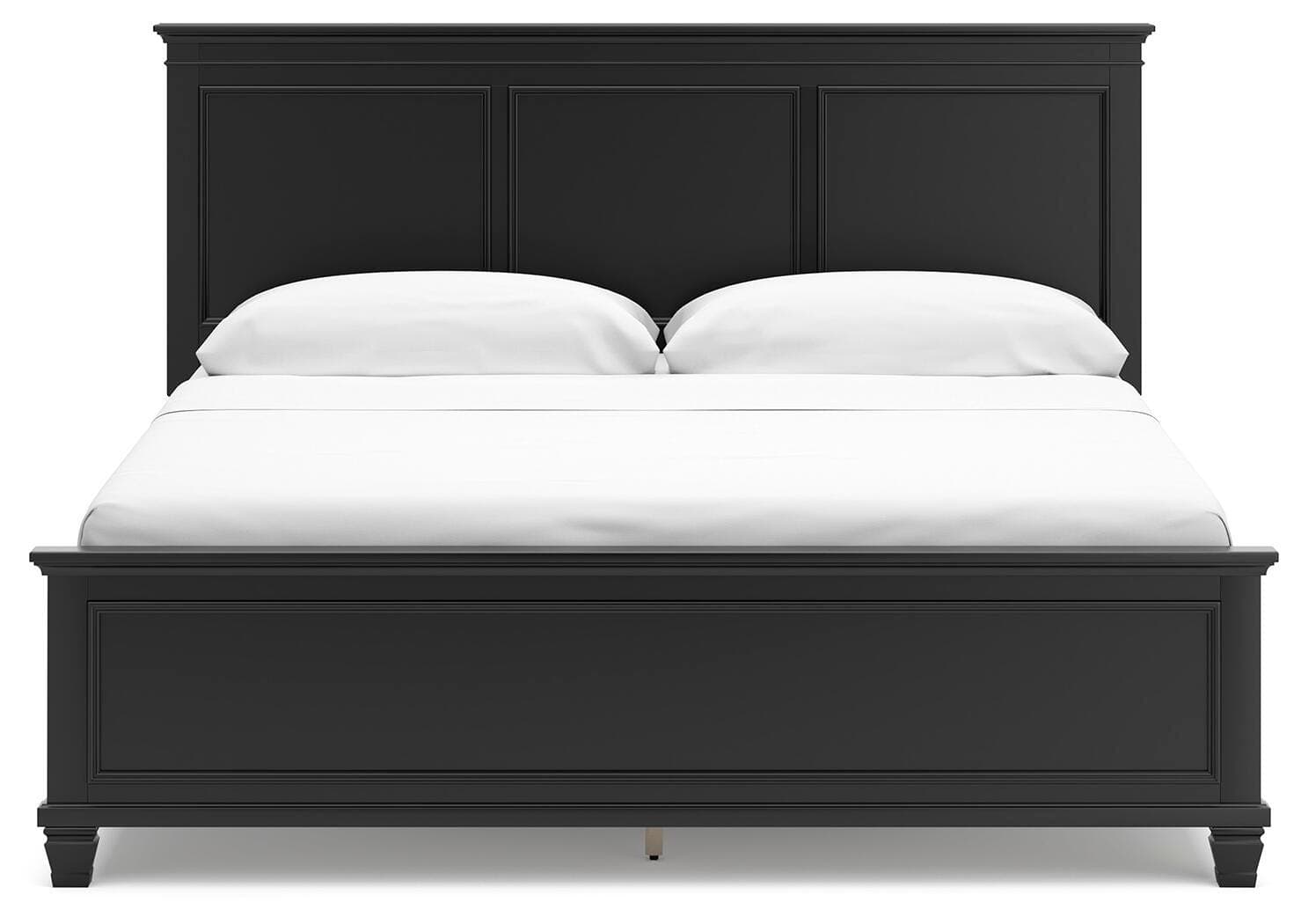 Lanolee California King Panel Bed — Black/Gray — view 5