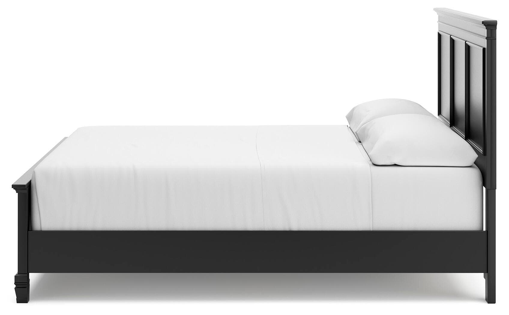 Lanolee California King Panel Bed — Black/Gray — view 6