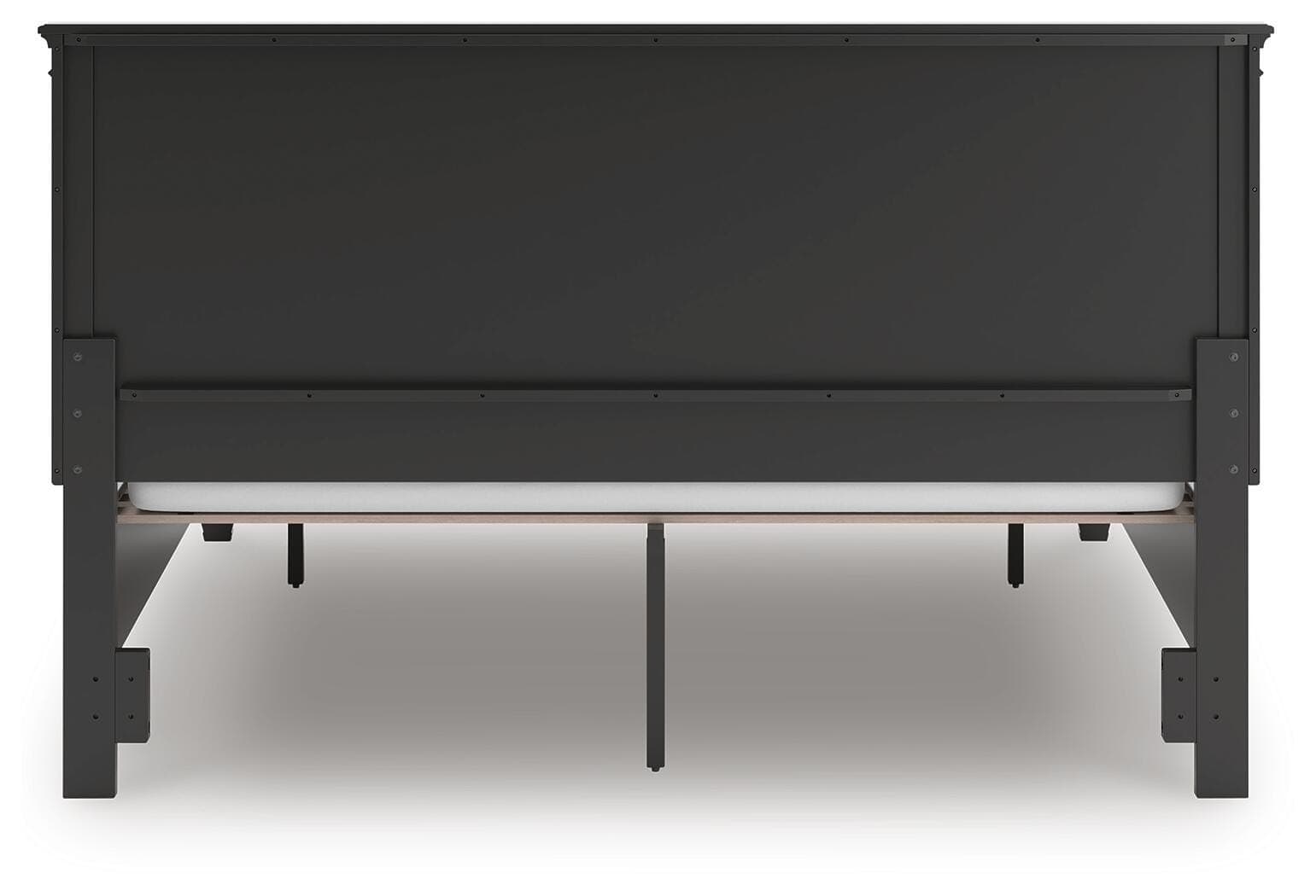 Lanolee California King Panel Storage Bed — Black — view 8