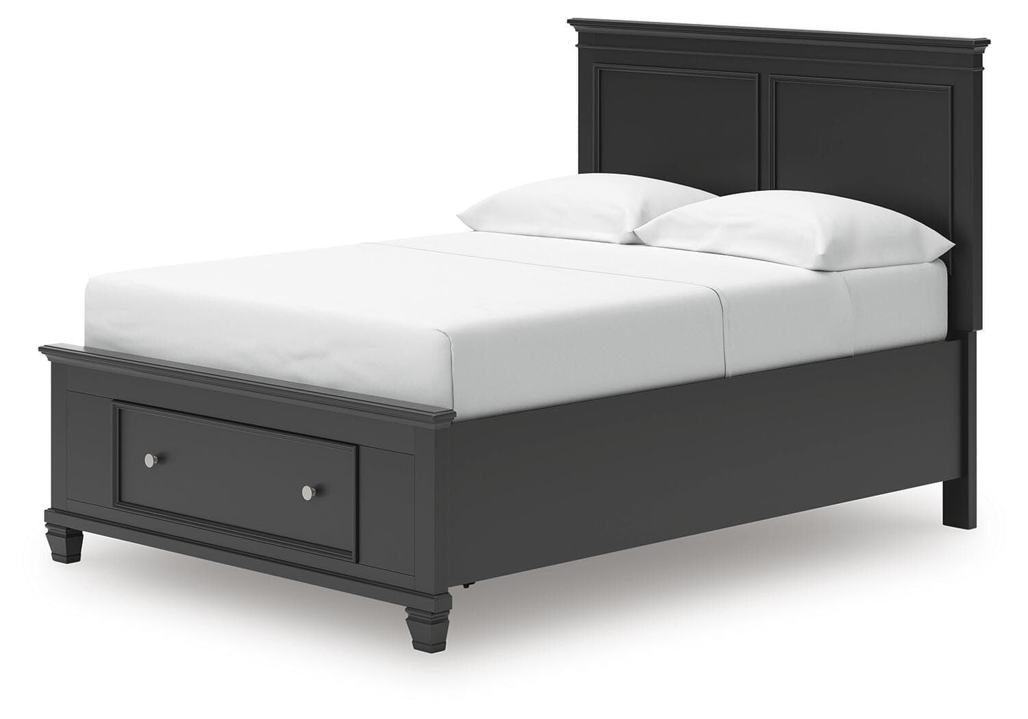 Lanolee Full Panel Storage Bed — Black — view 6