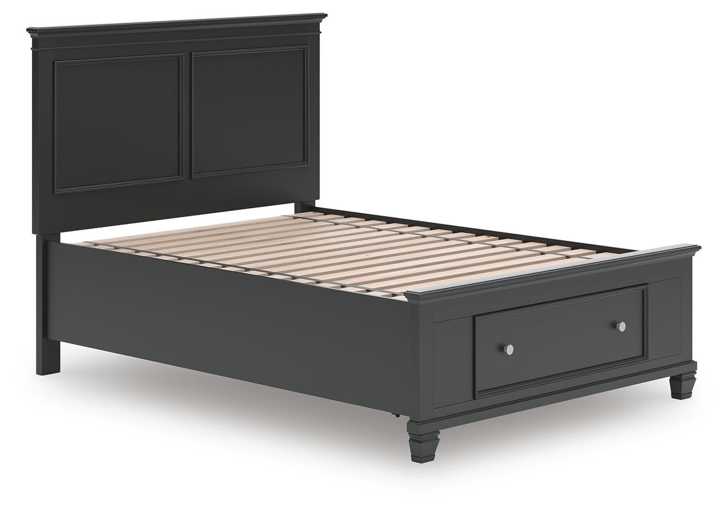 Lanolee Full Panel Storage Bed — Black — view 4