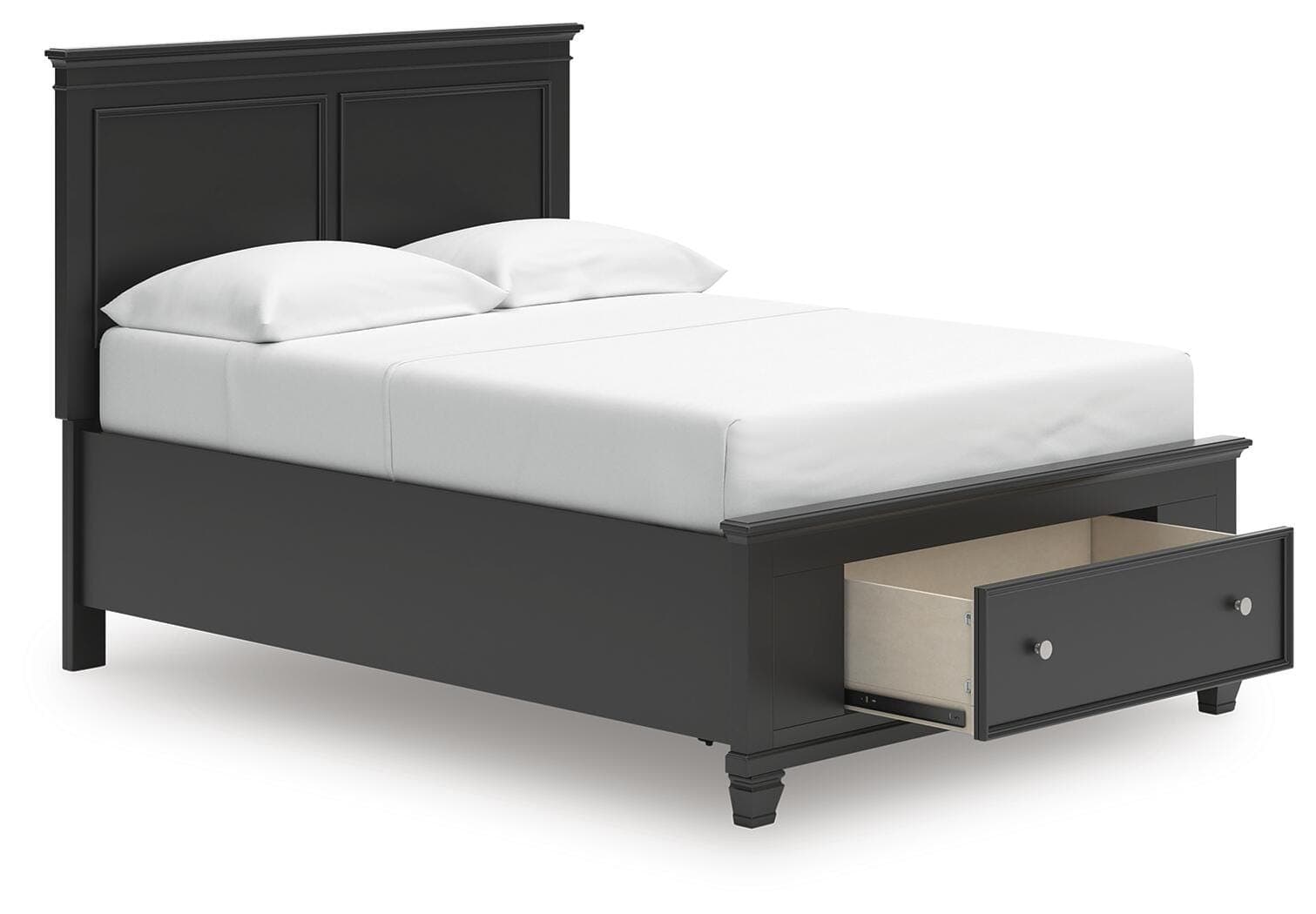 Lanolee Full Panel Storage Bed — Black — view 3