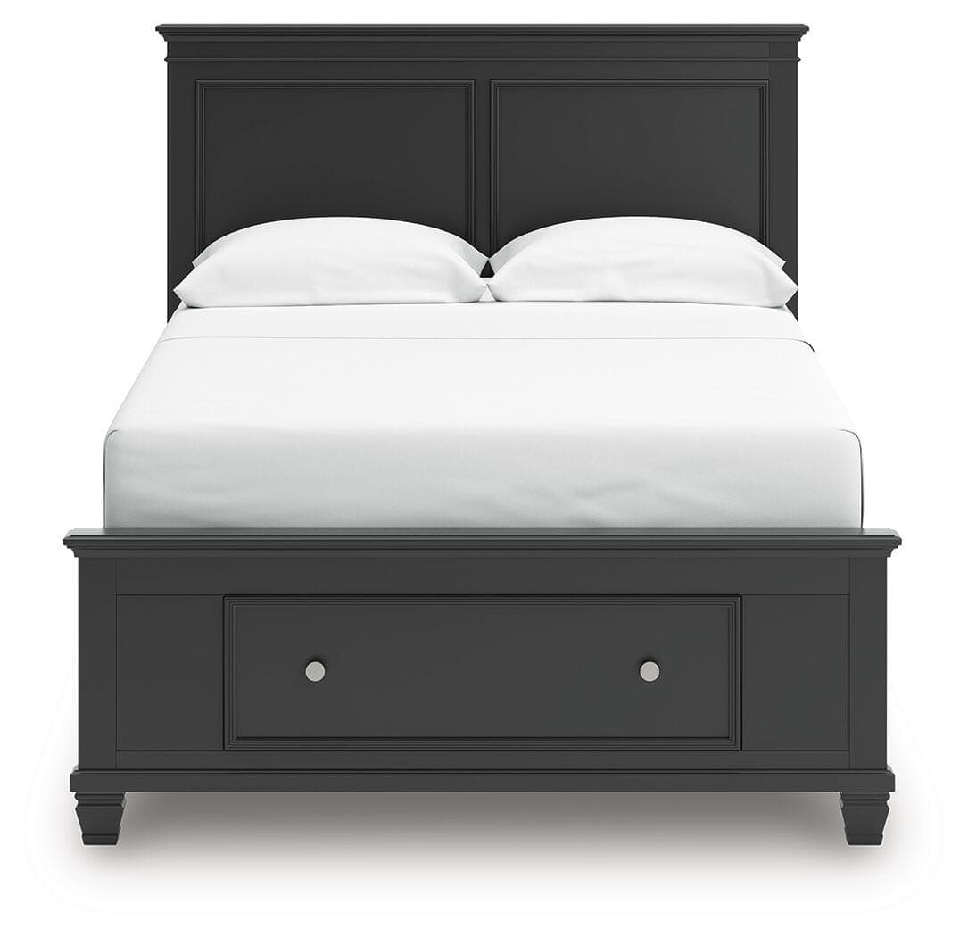 Lanolee Full Panel Storage Bed — Black — view 5