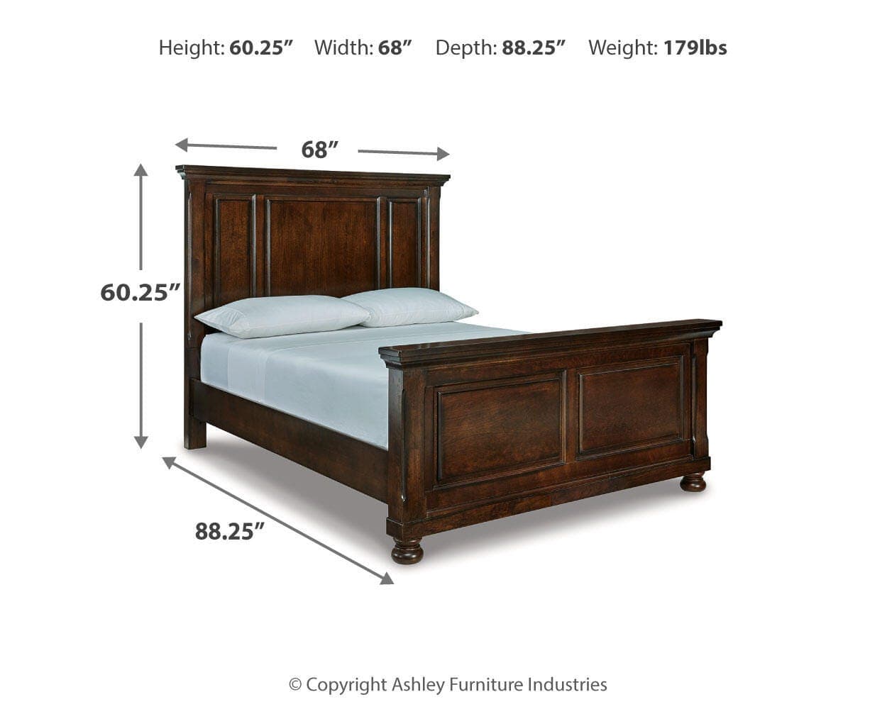 Porter Queen Panel Bed — Brown/Beige — view 5