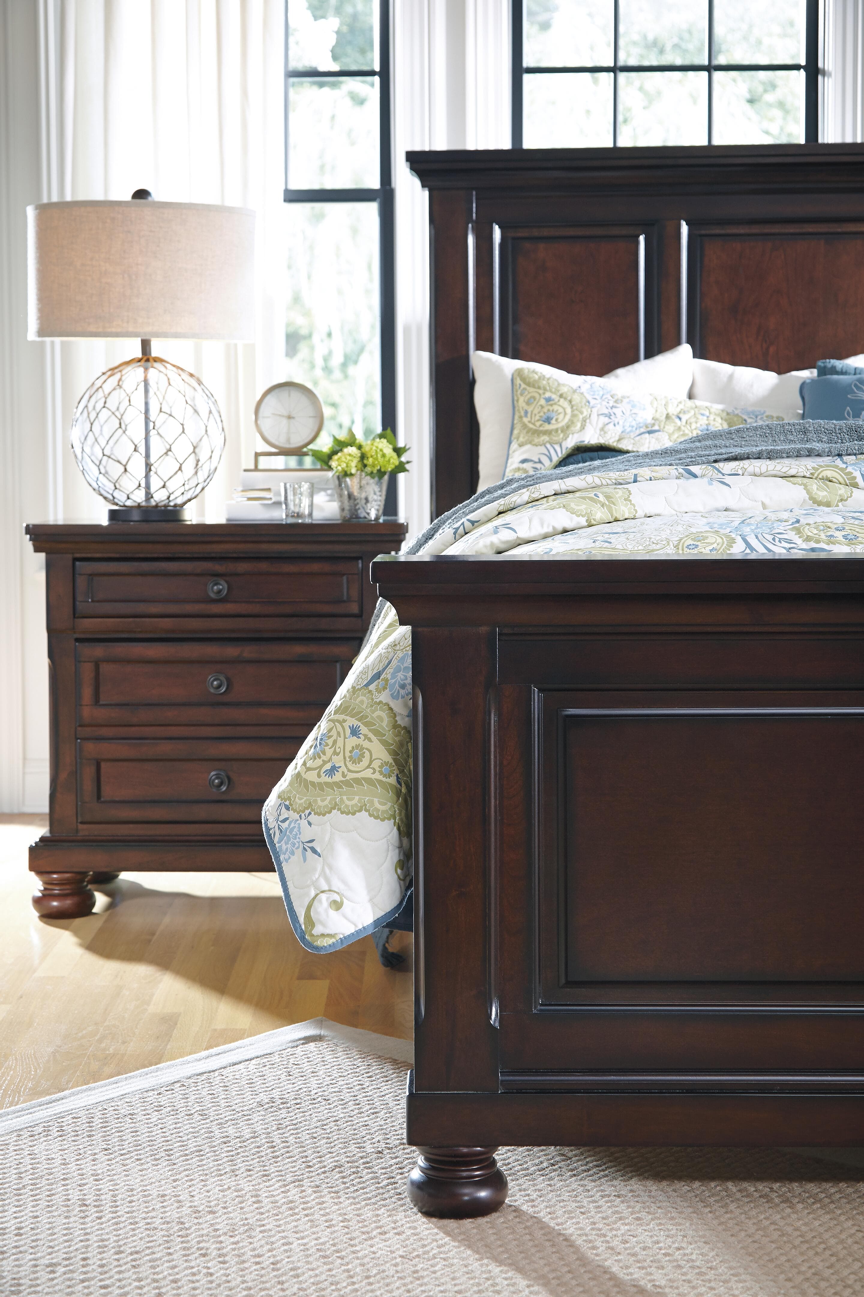 Porter King Panel Bed — Brown/Beige — view 6