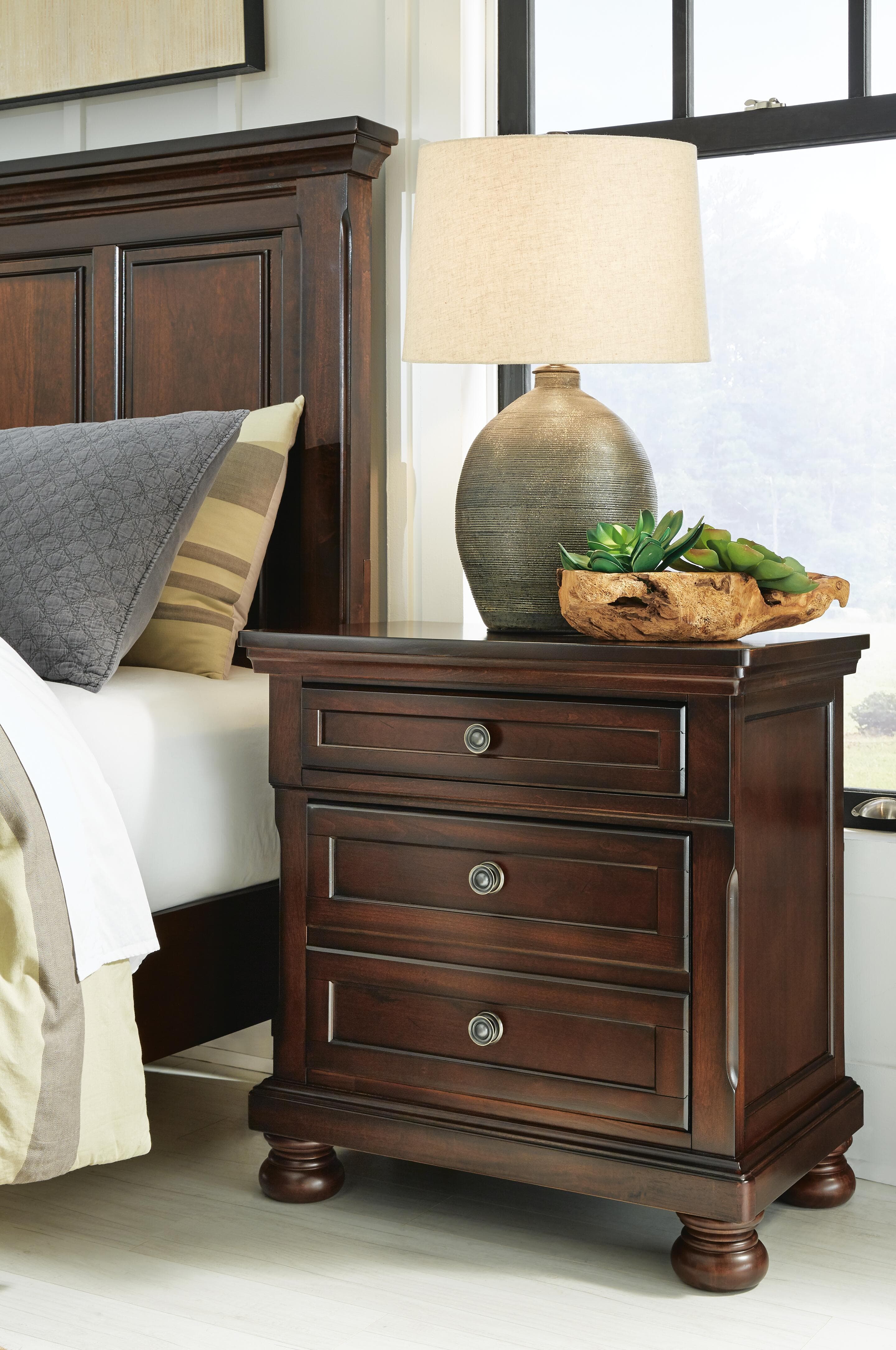 Porter Nightstand — Brown/Beige — view 2