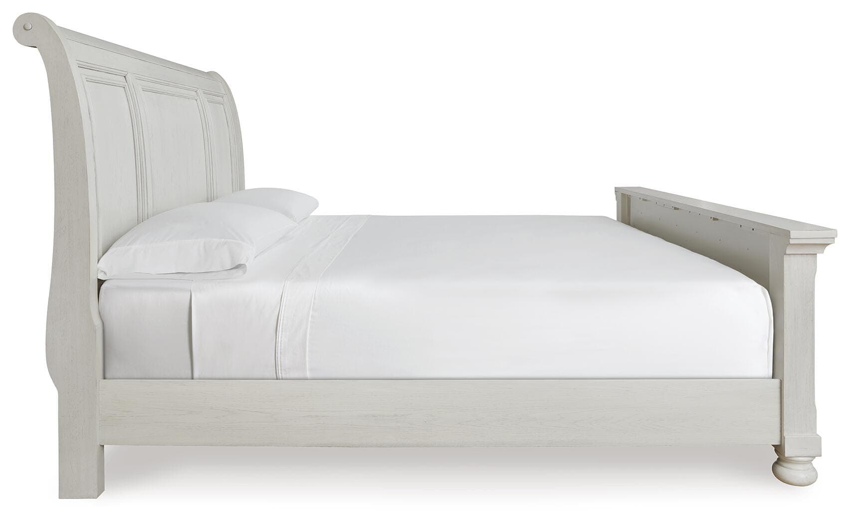 Robbinsdale King Sleigh Bed — White — view 4