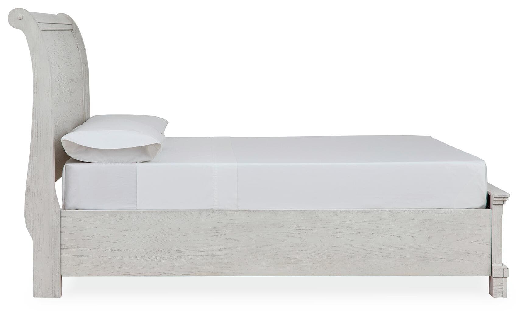 Robbinsdale Full Sleigh Storage Bed — White — view 5
