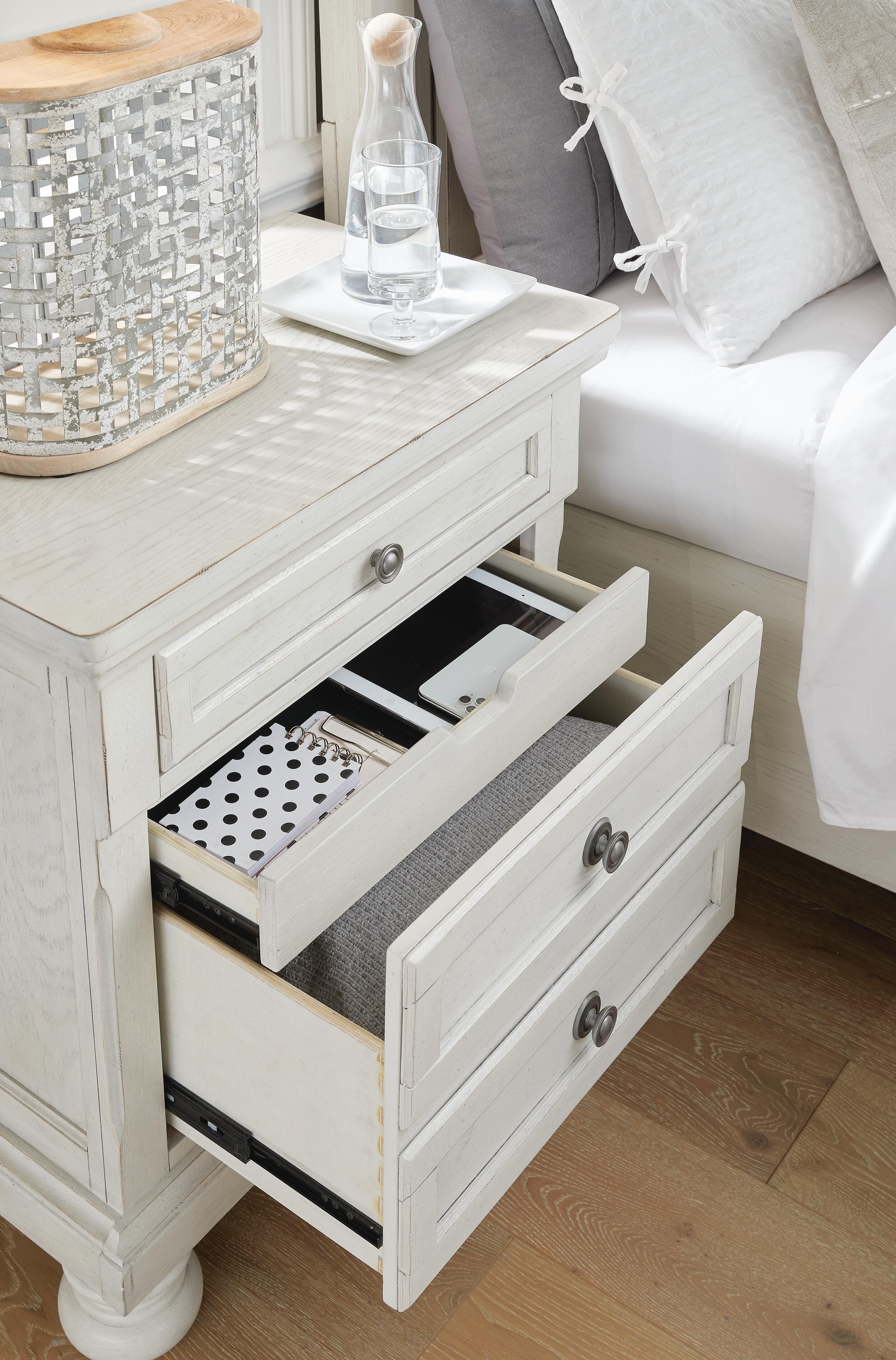 Robbinsdale Nightstand — White — view 7