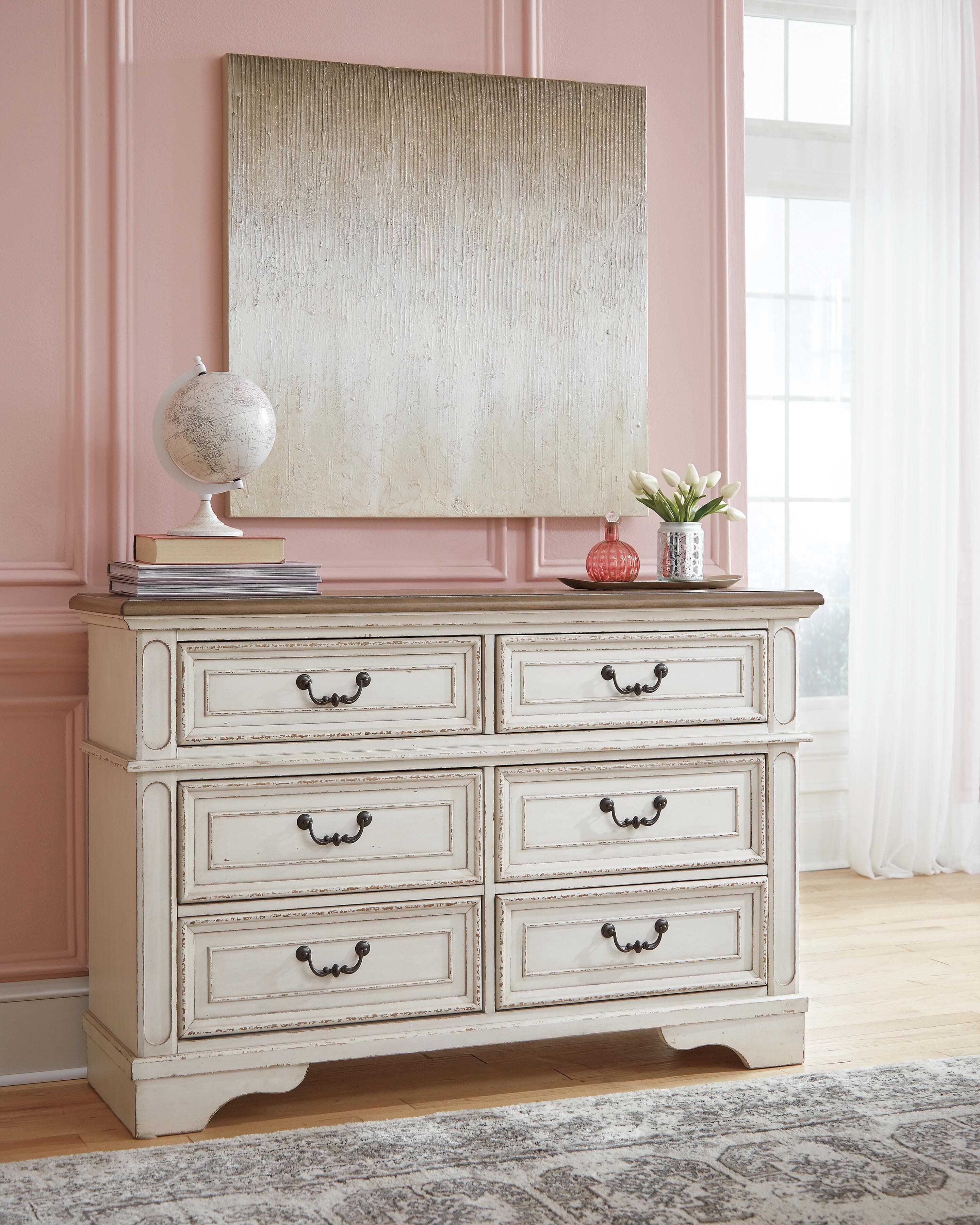 Realyn Dresser — White & Brown/Beige — view 2