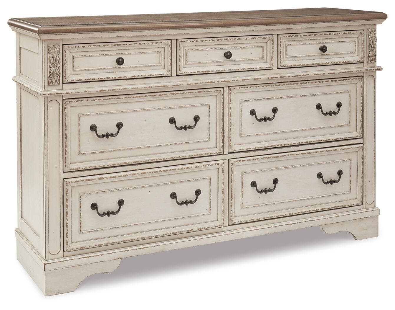 Realyn Dresser — White & Brown/Beige — view 2