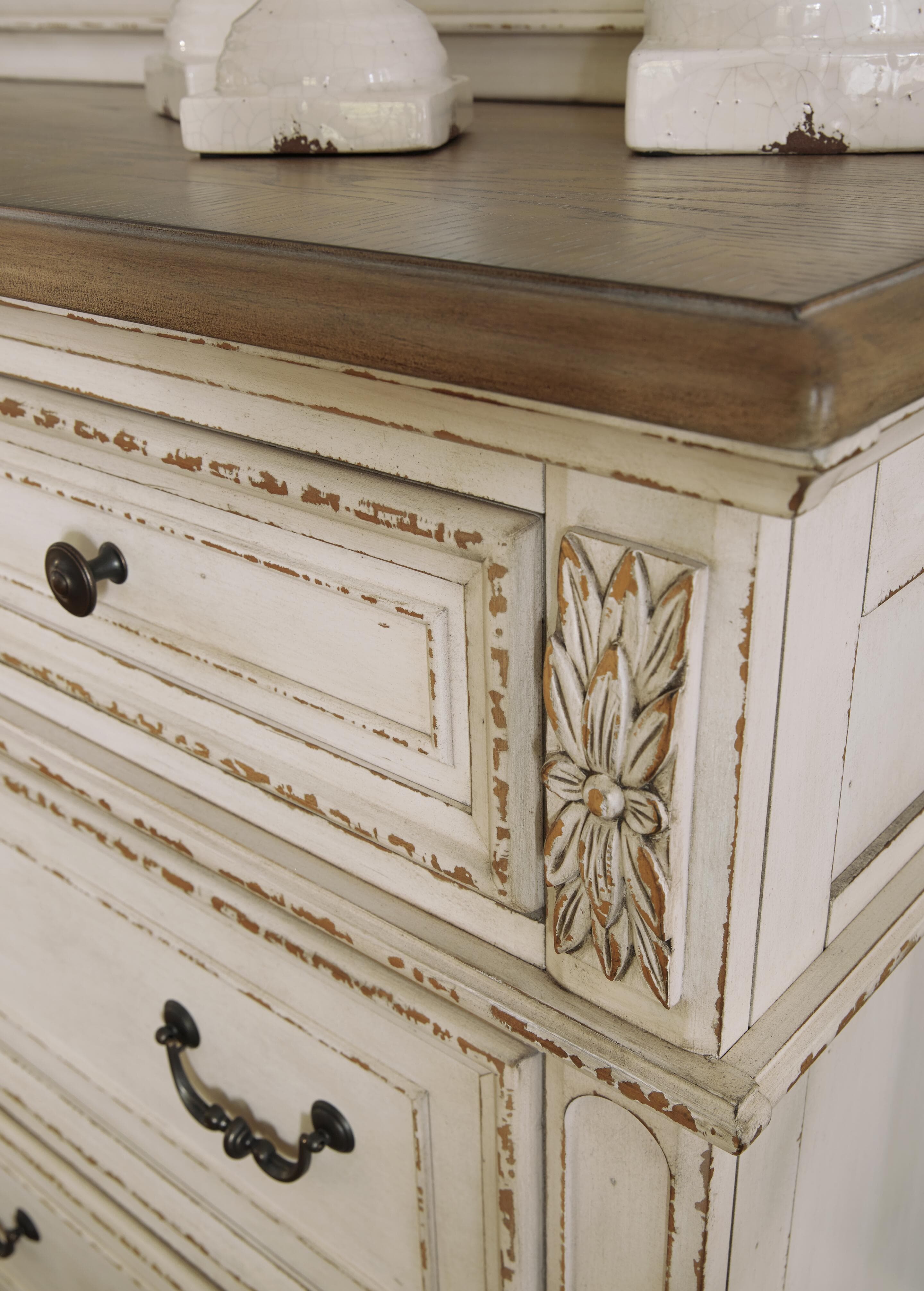 Realyn Dresser — White & Brown/Beige — view 7