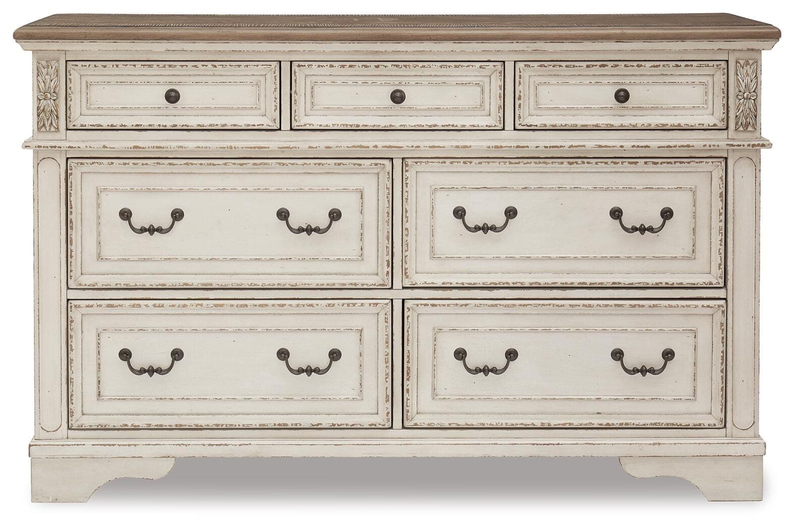Realyn Dresser — White & Brown/Beige — view 3