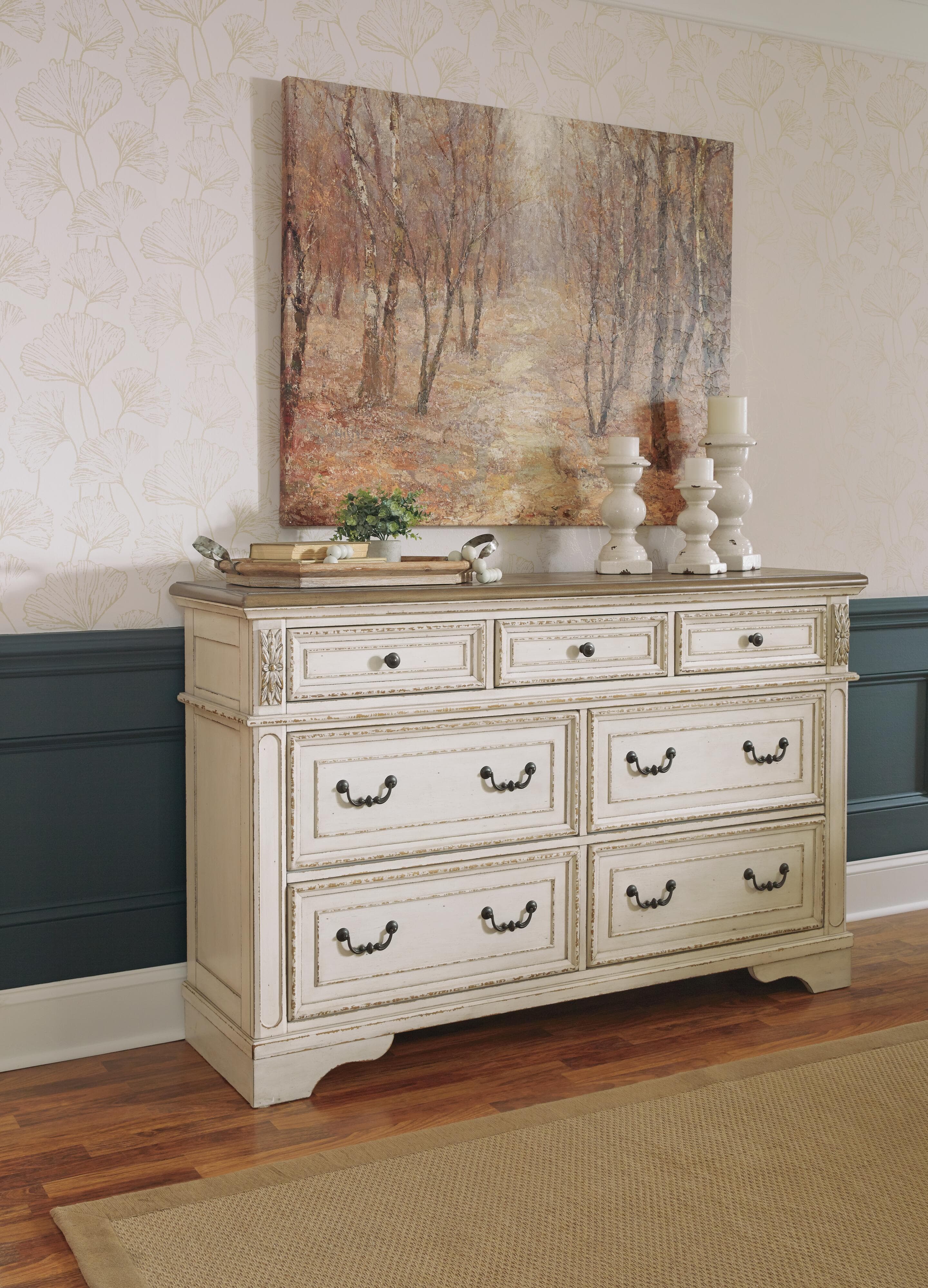 Realyn Dresser — White & Brown/Beige — view 6