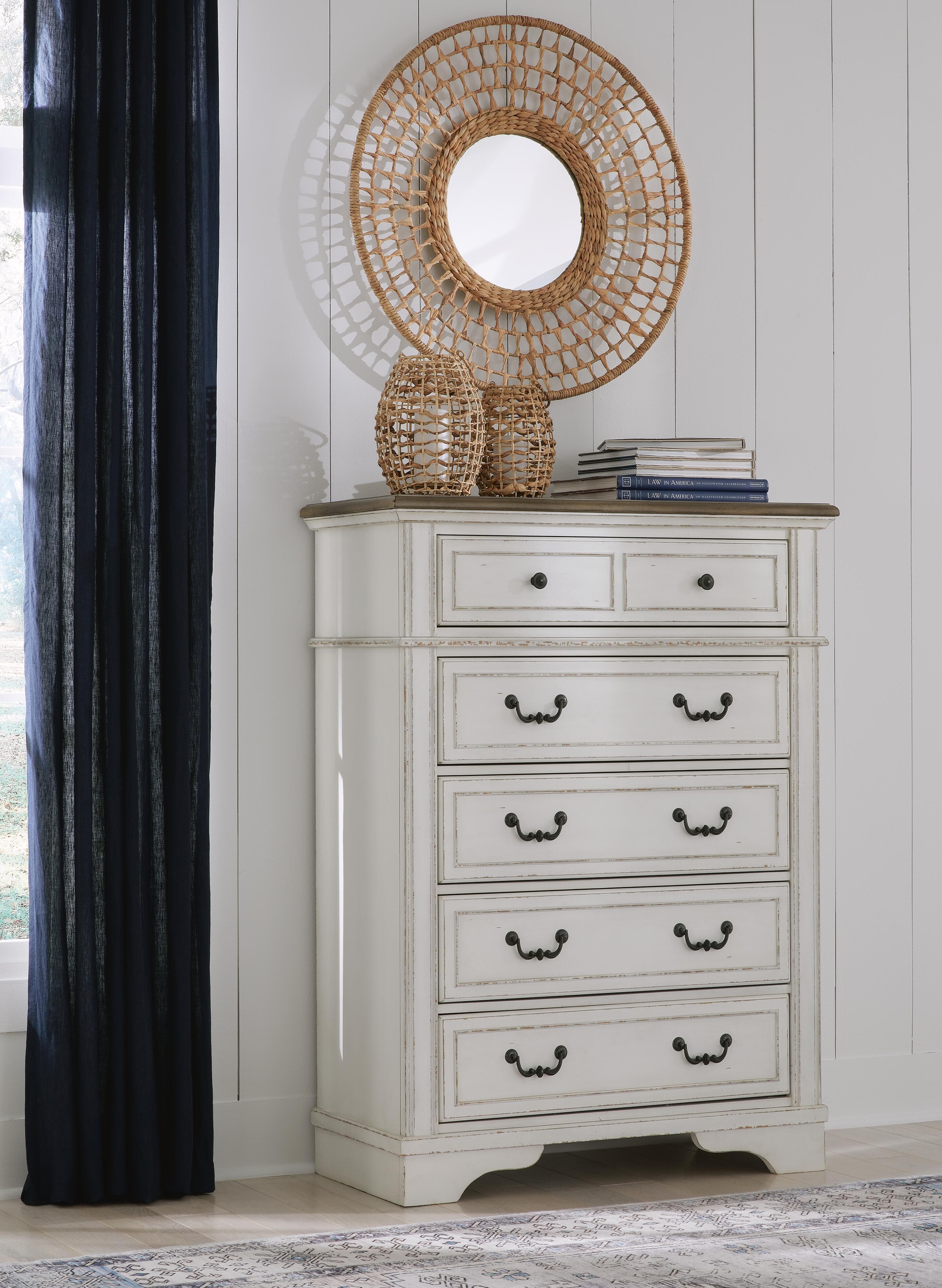 Blendon Chest of Drawers — White — view 2
