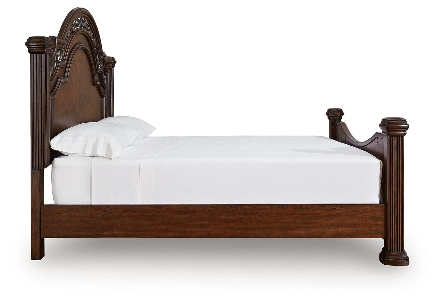 Lavinton King Poster Bed — Brown/Beige — view 5